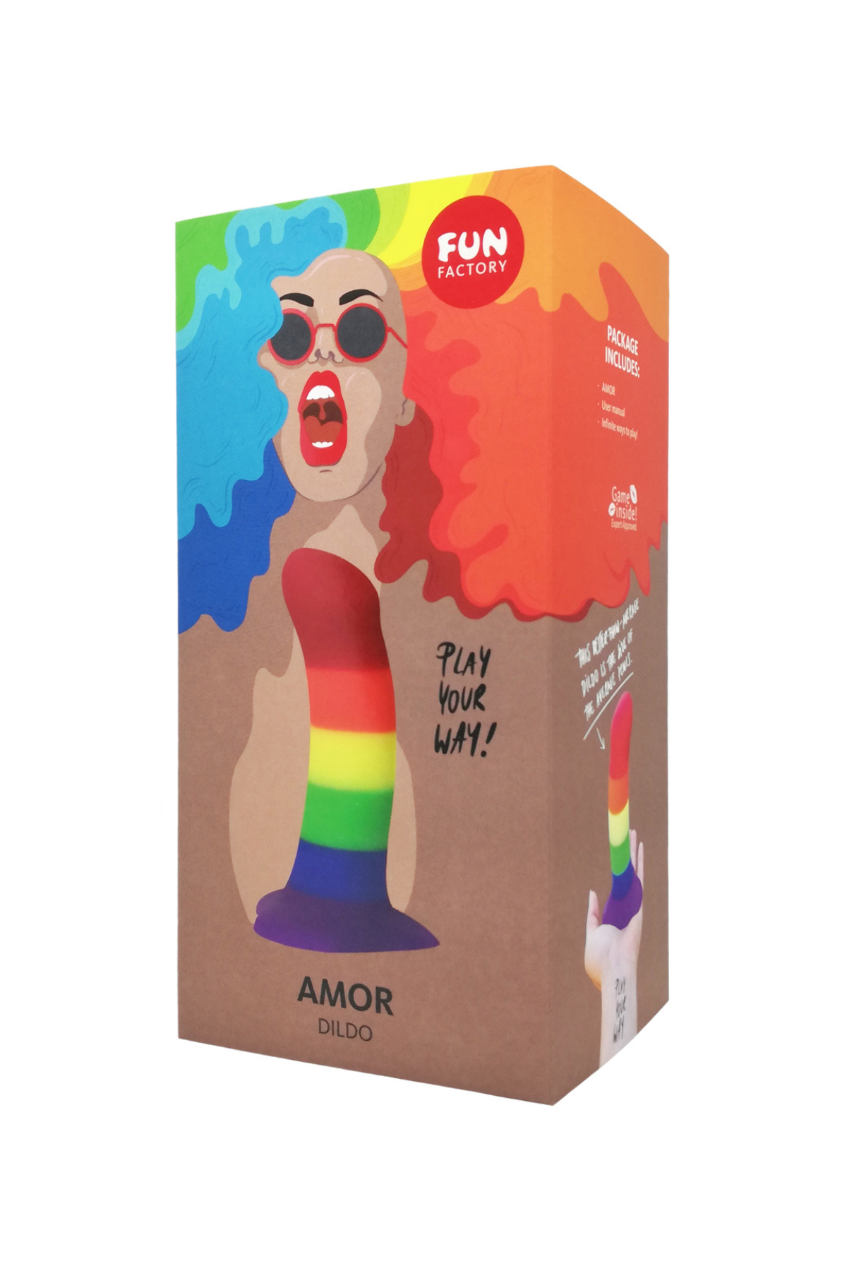 Amor Pride Stub Dildo Fun Factory Box