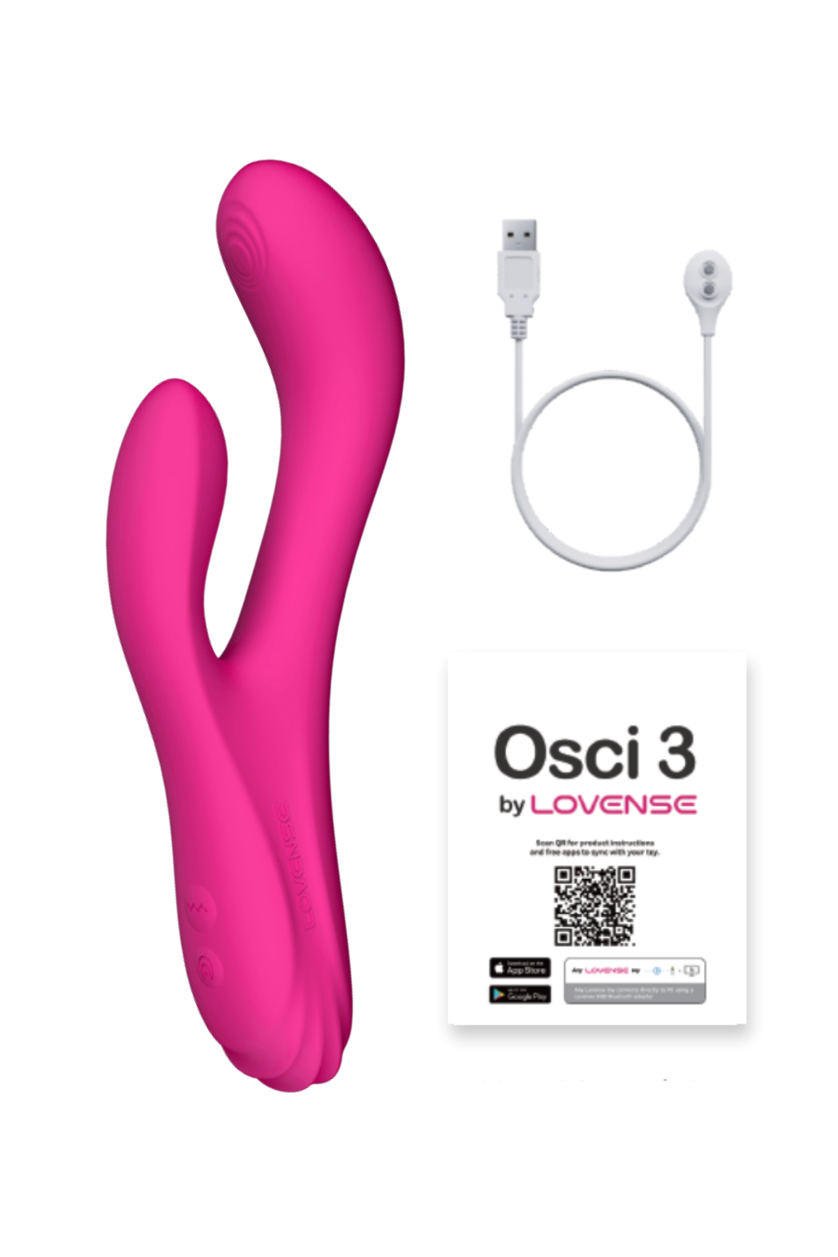 Lovense Osci 3 Heating Rabbit Vibrator Charger | Matilda's Lifestyle