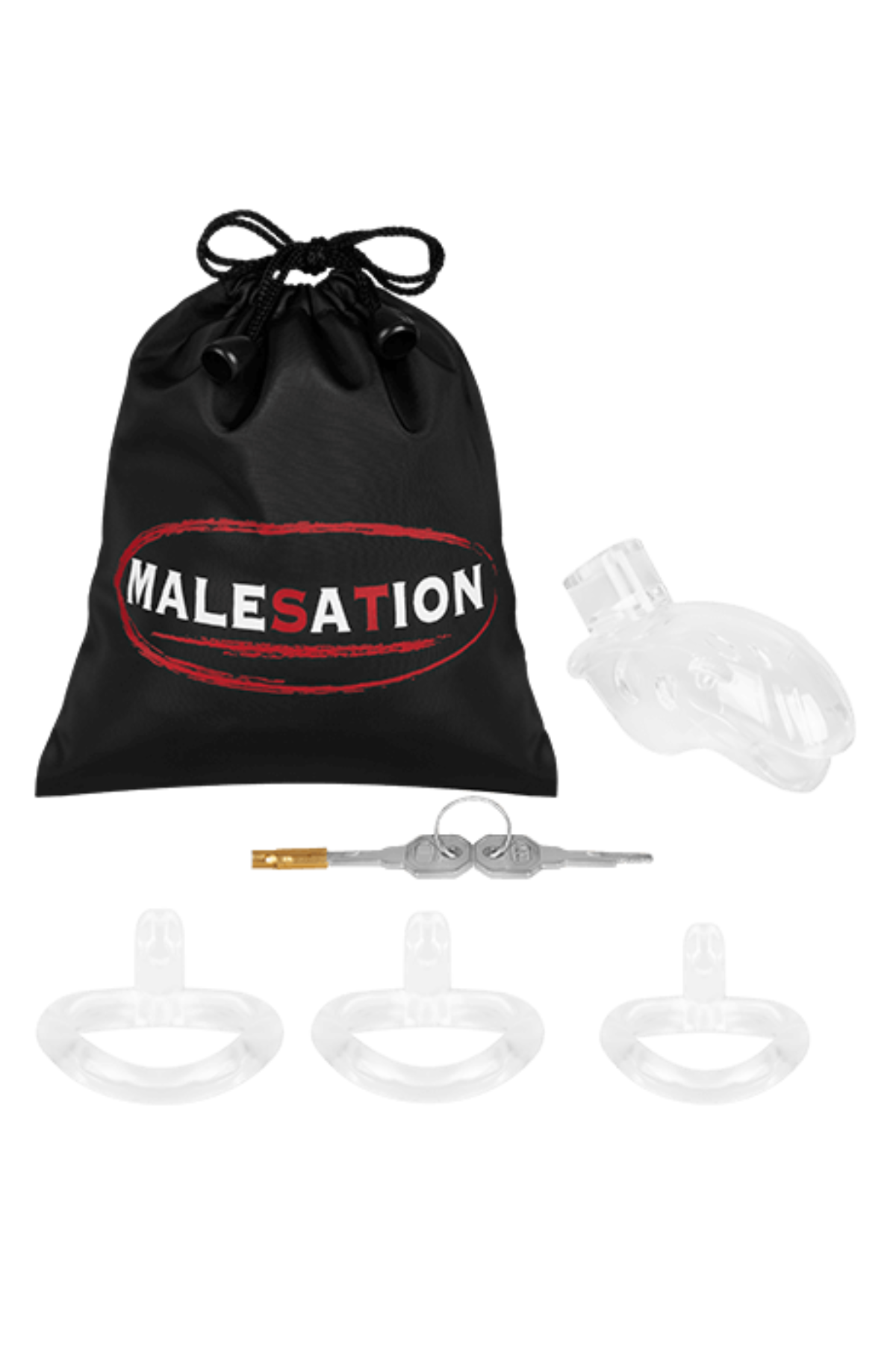 Malesation Clear Chastity Cage