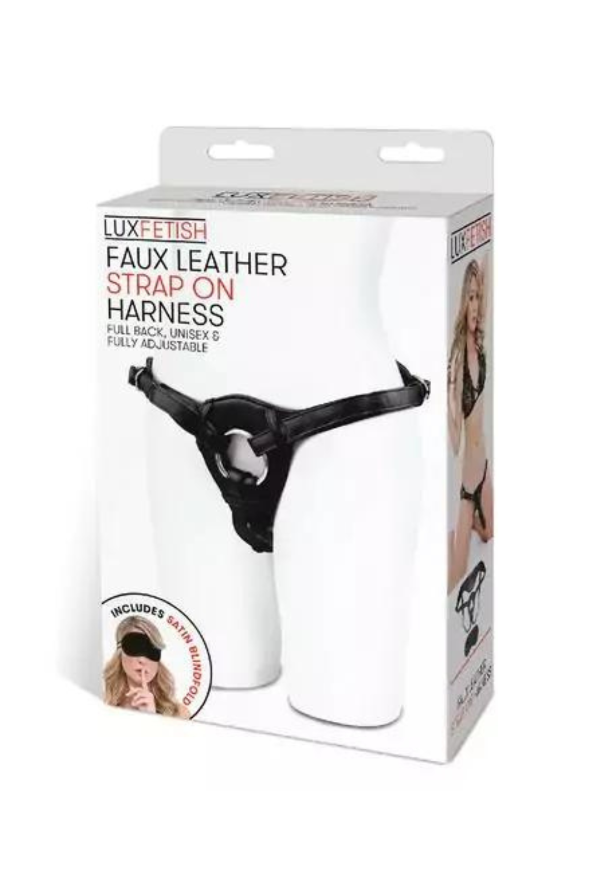 Patent Leather Strap-On Harness