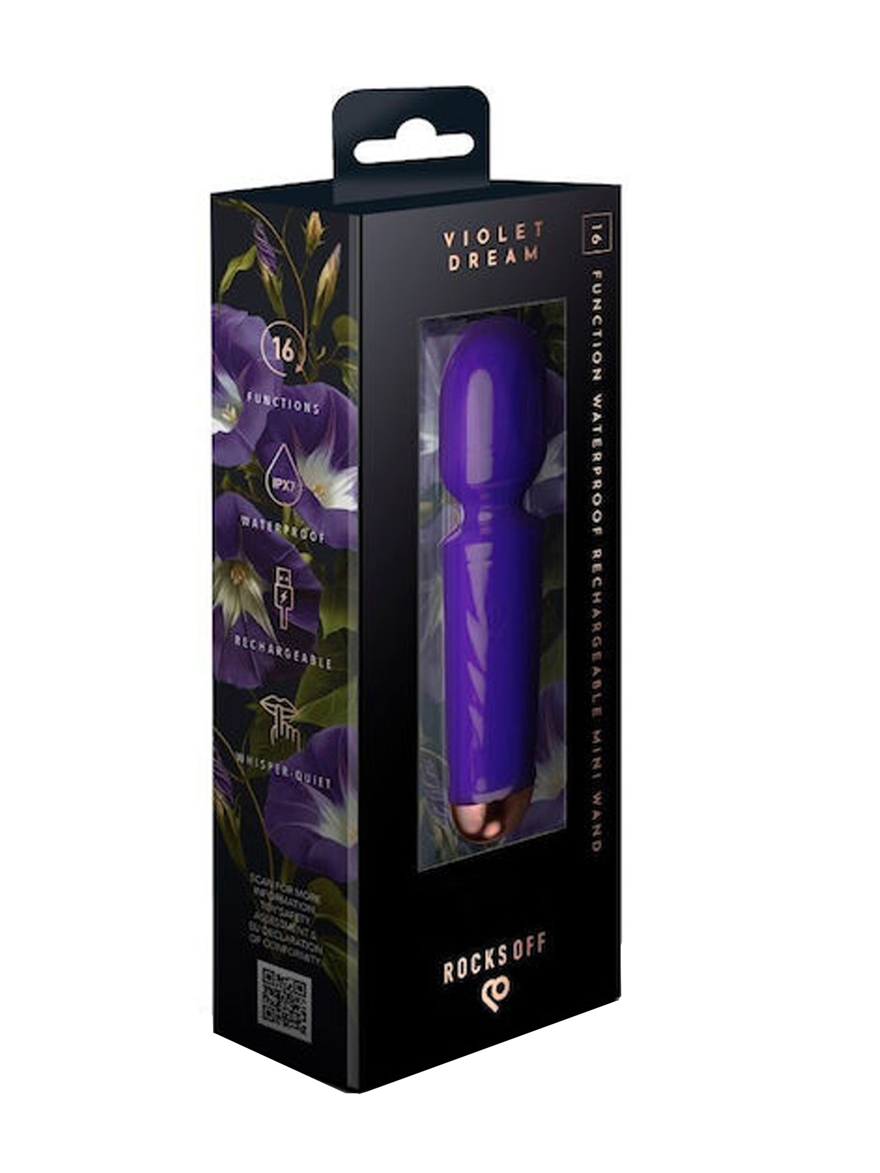 Rocks-Off Rechargeable Mini Wand - Violet Dream