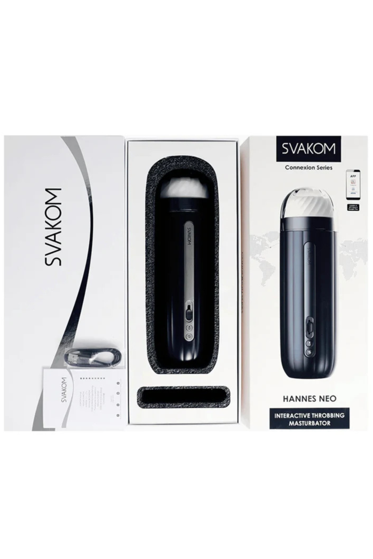 Svakom Hannes Neo | Interactive Heating and Throbbing Masturbator