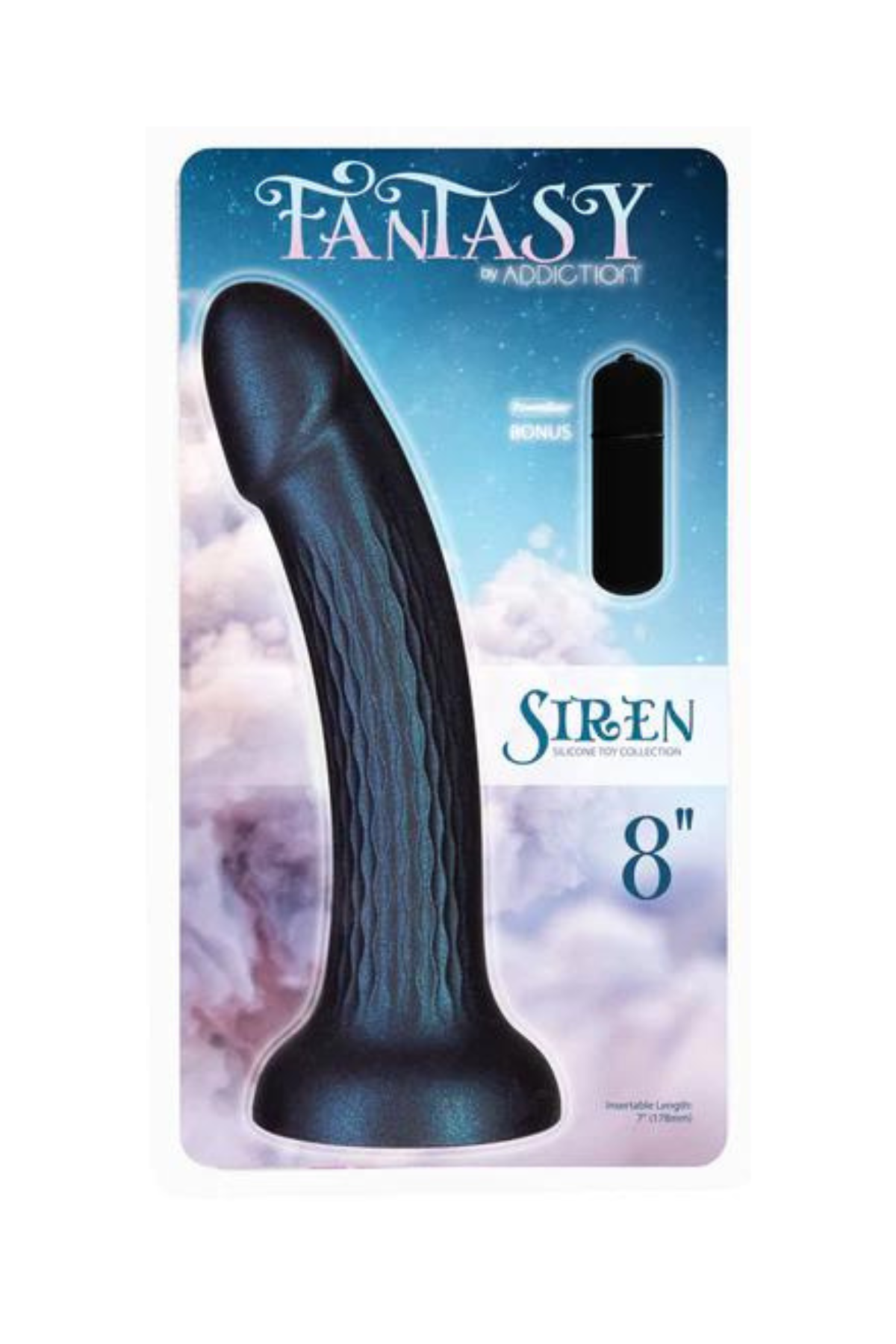 Fantasy Siren Blue Shimmer Dildo Box | Matilda's Lifestyle