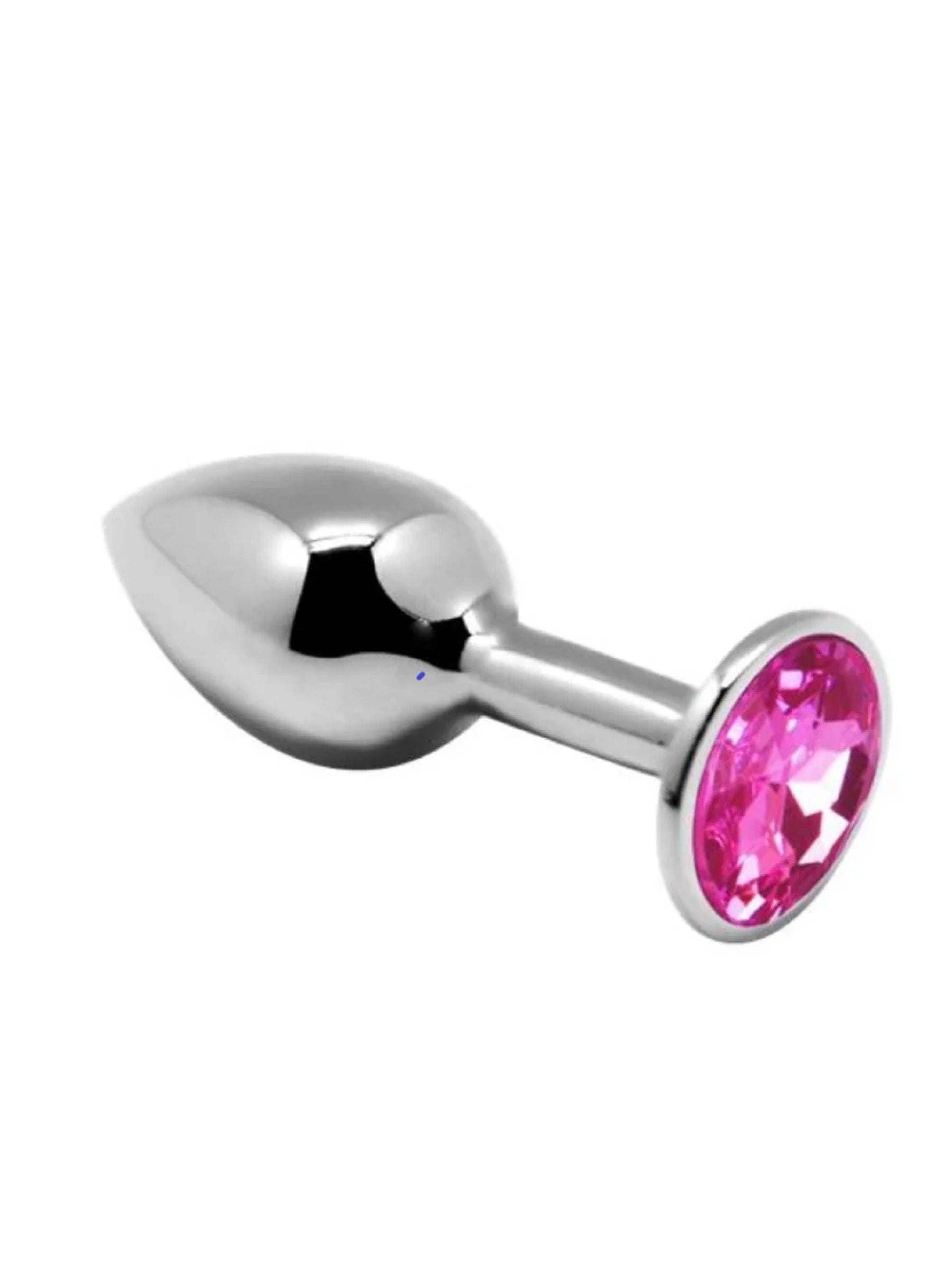 Adrien Lastic Metal Anal Plug Medium - Pink Gemstone