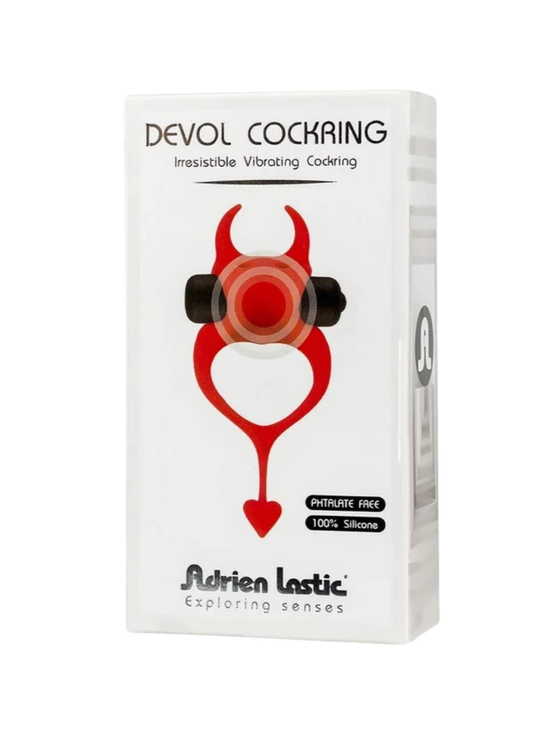 Adrien Lastic Vibrating Devol Cock Ring - Red