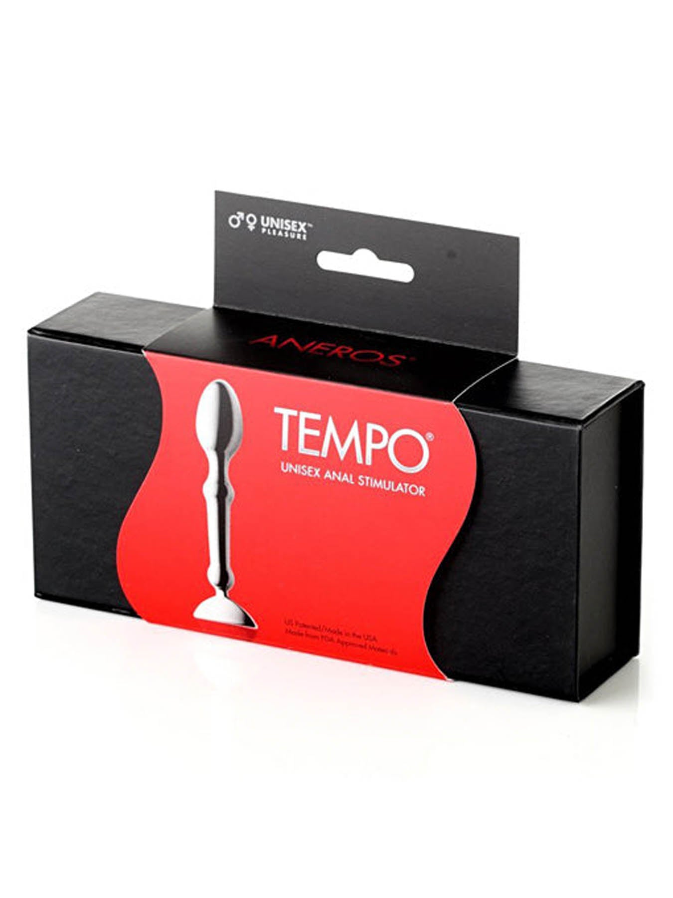 Aneros Tempo stainless steel unisex anal massager with bulbous head