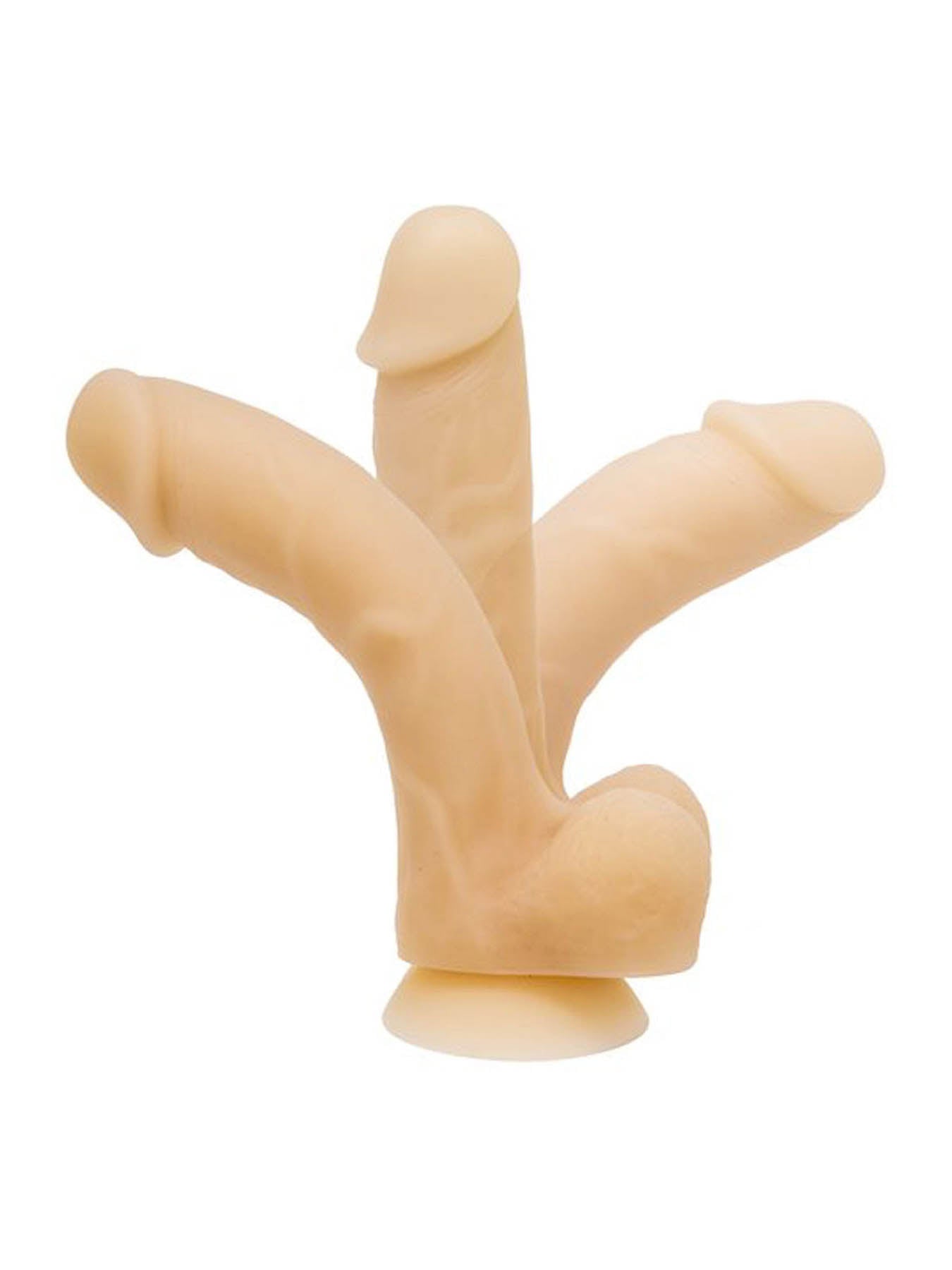 Bms Bendable David Suction Dildo - 8 Inch