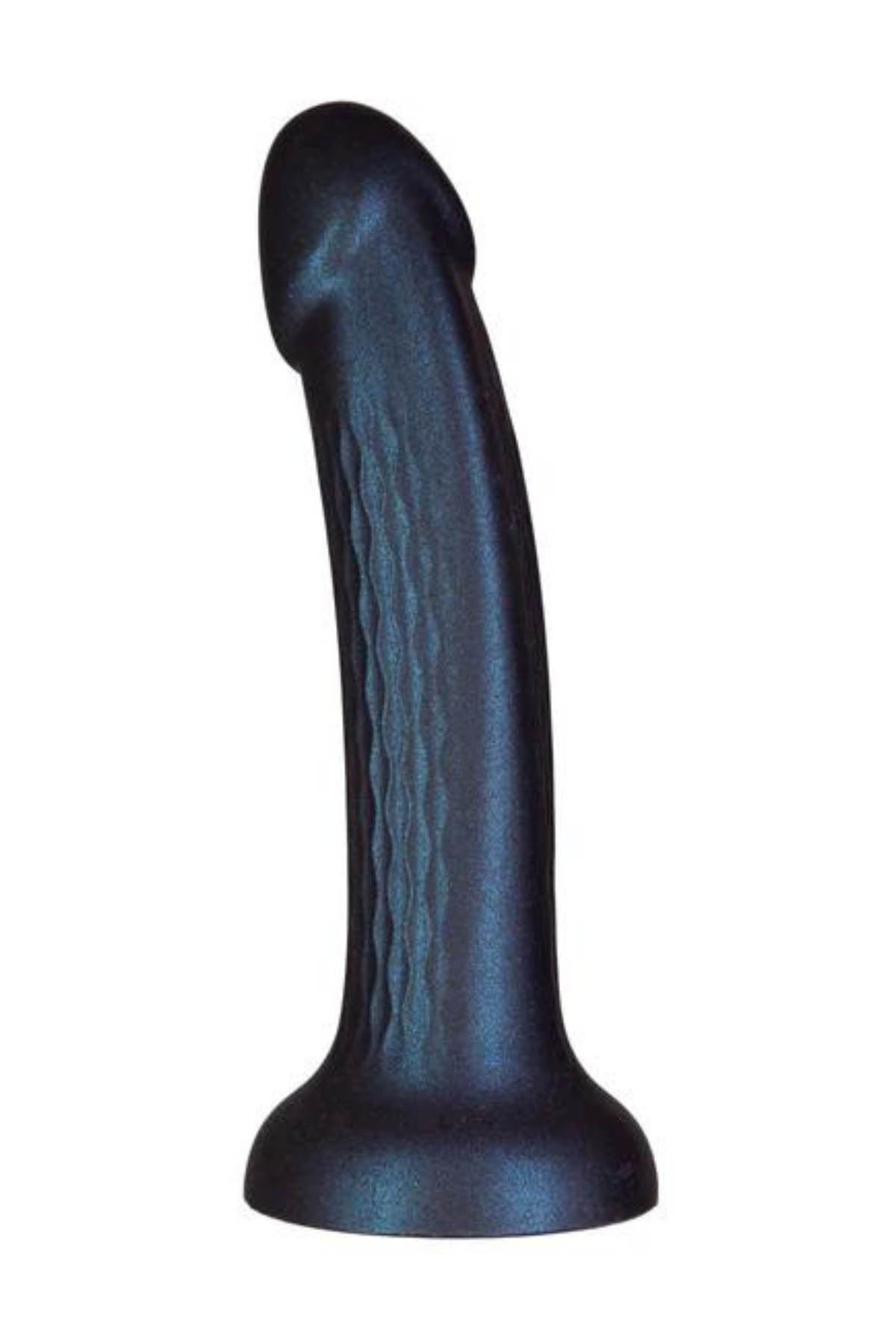 Bms Fantasy Siren Shimmer Suction Dildo - Blue