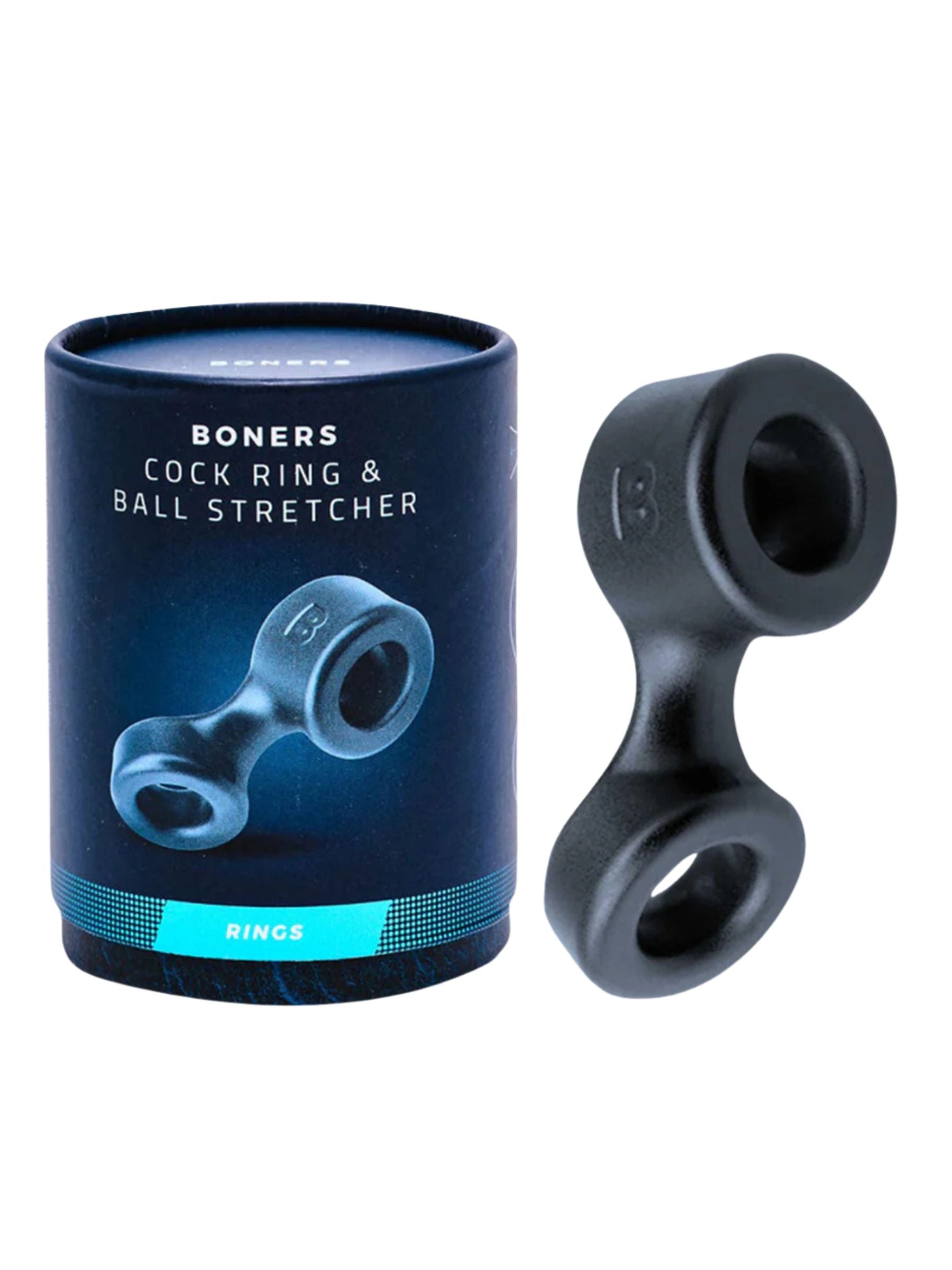 Boners Cock-Ring & Ball-Stretcher - Grey