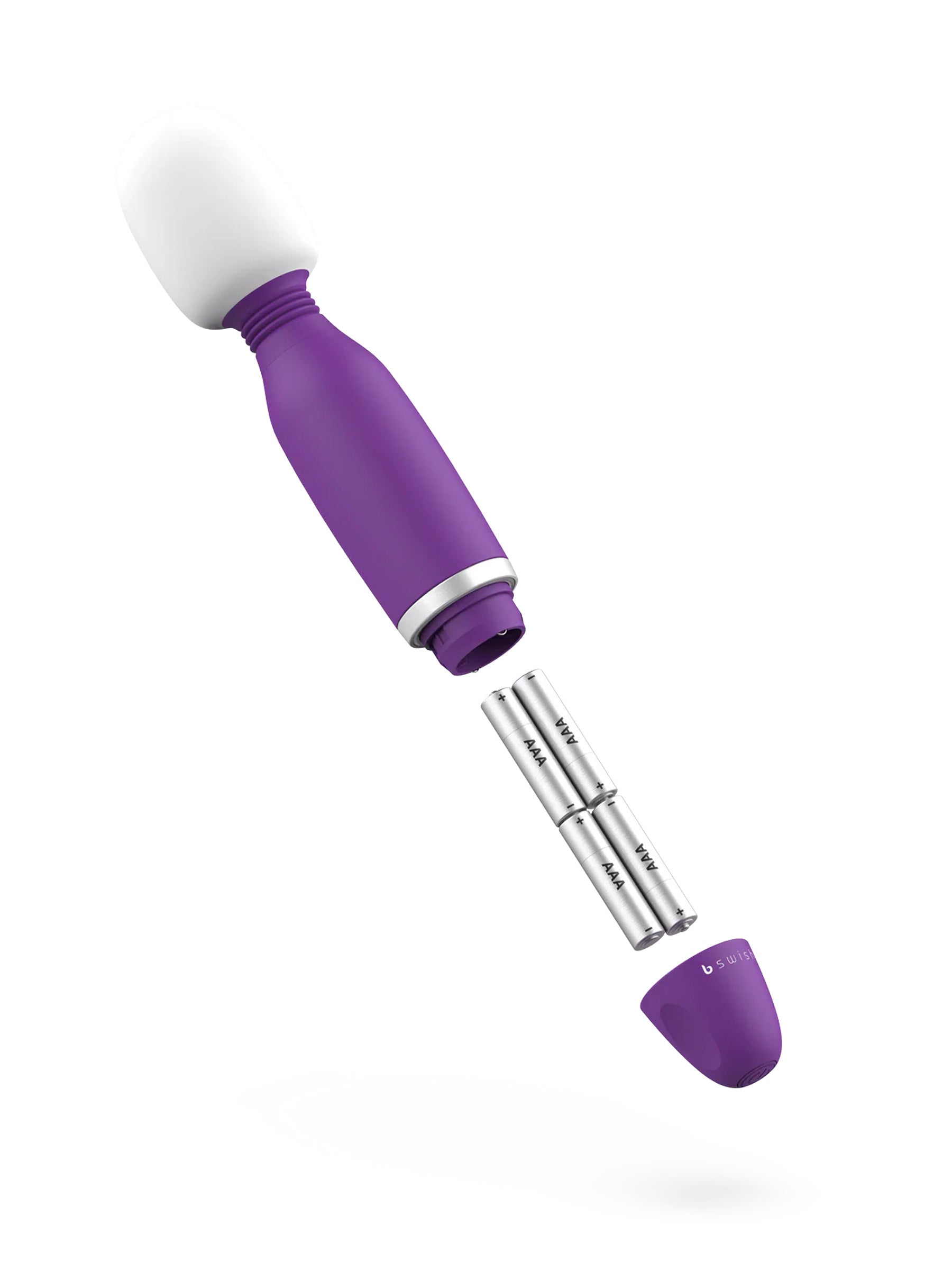 bswish bthrilled classic purple wand massager - battery powered