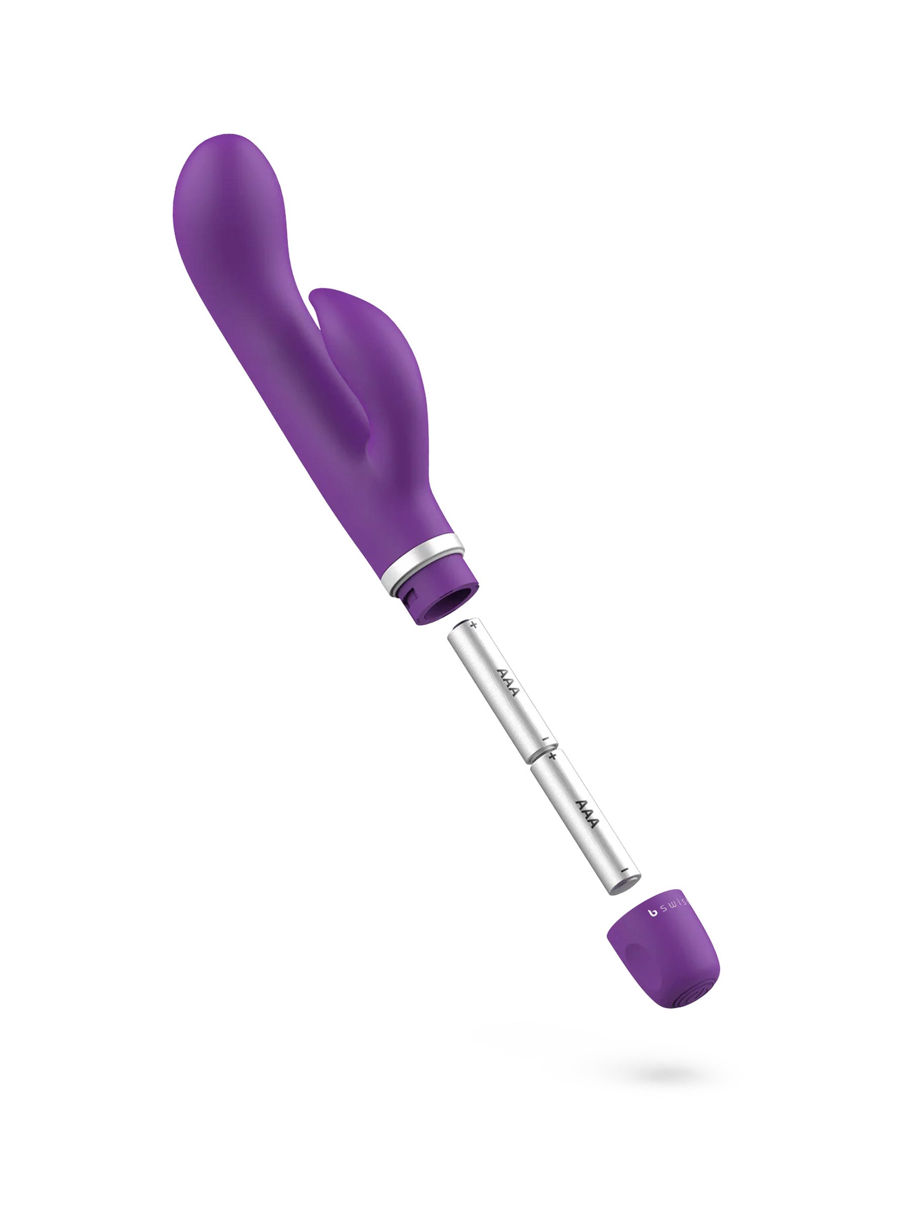Bswish Bwild Classic Marine G-Spot Rabbit Vibrator - Purple 2 x AAA Batteries