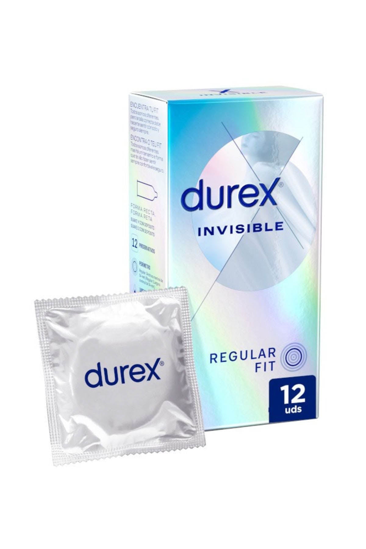 Durex Invisible Condoms Regular Fit - 12 Pack