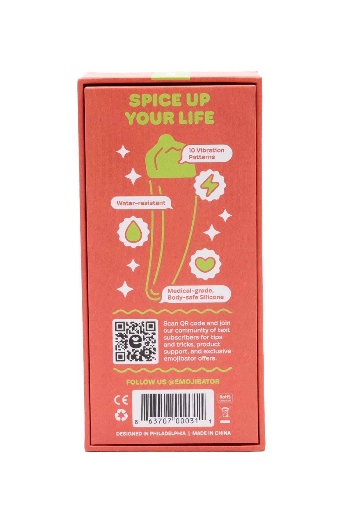 Emojibator Bullet Vibrator - Chili Pepper