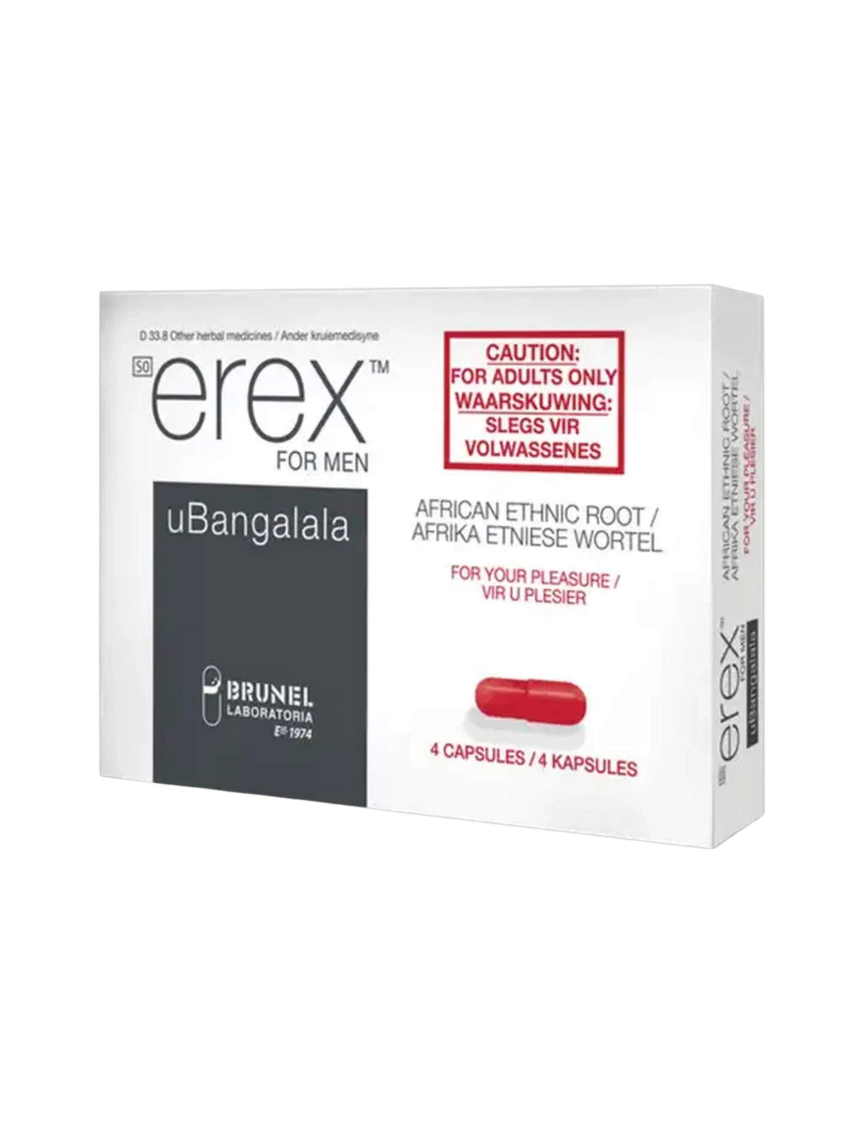 Erex uBangalala – Herbal Capsules for Men – 4 Pack