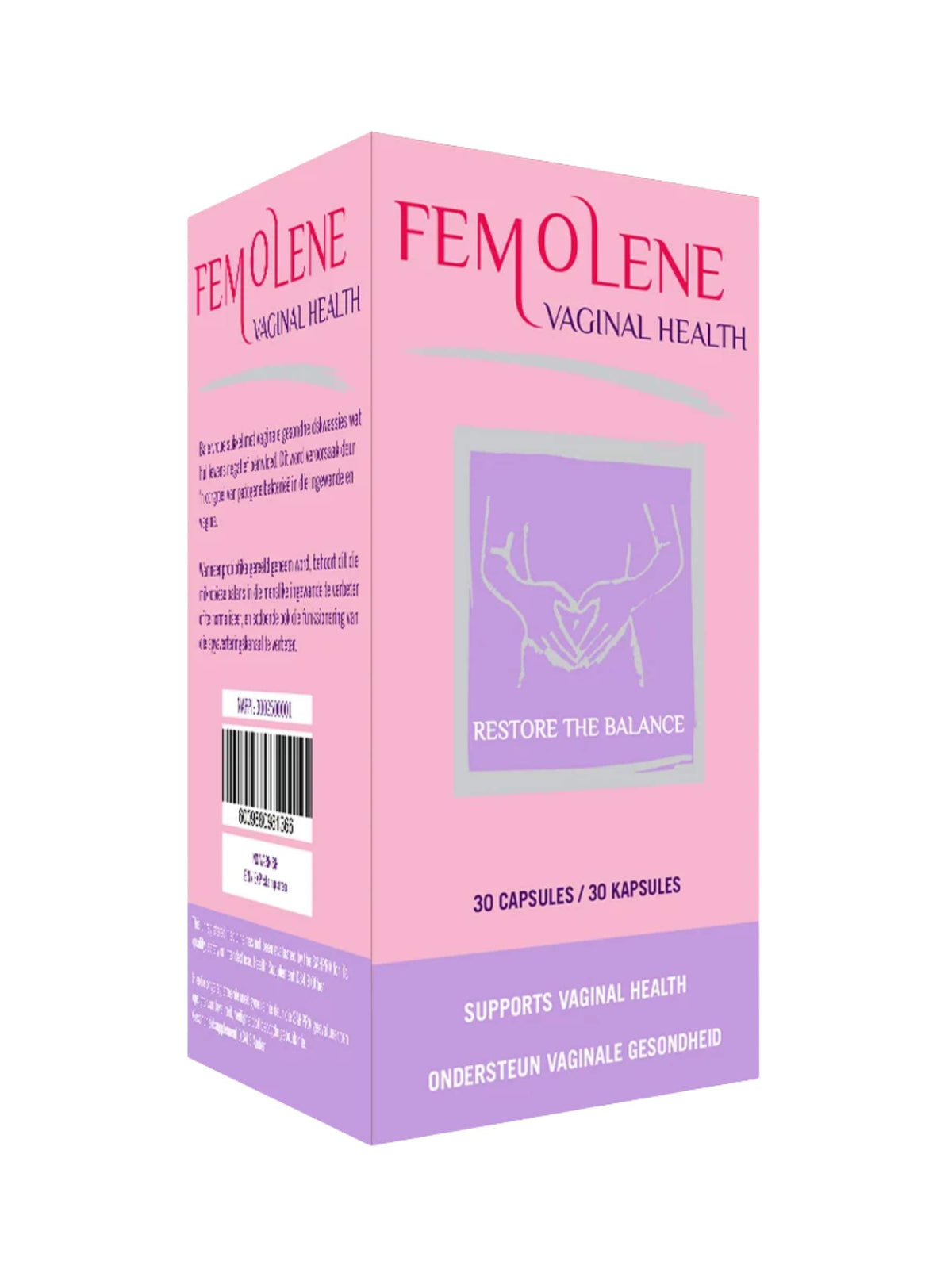 Femolene Vaginal Health - Daily Probiotic Supplement - 30 Capsules