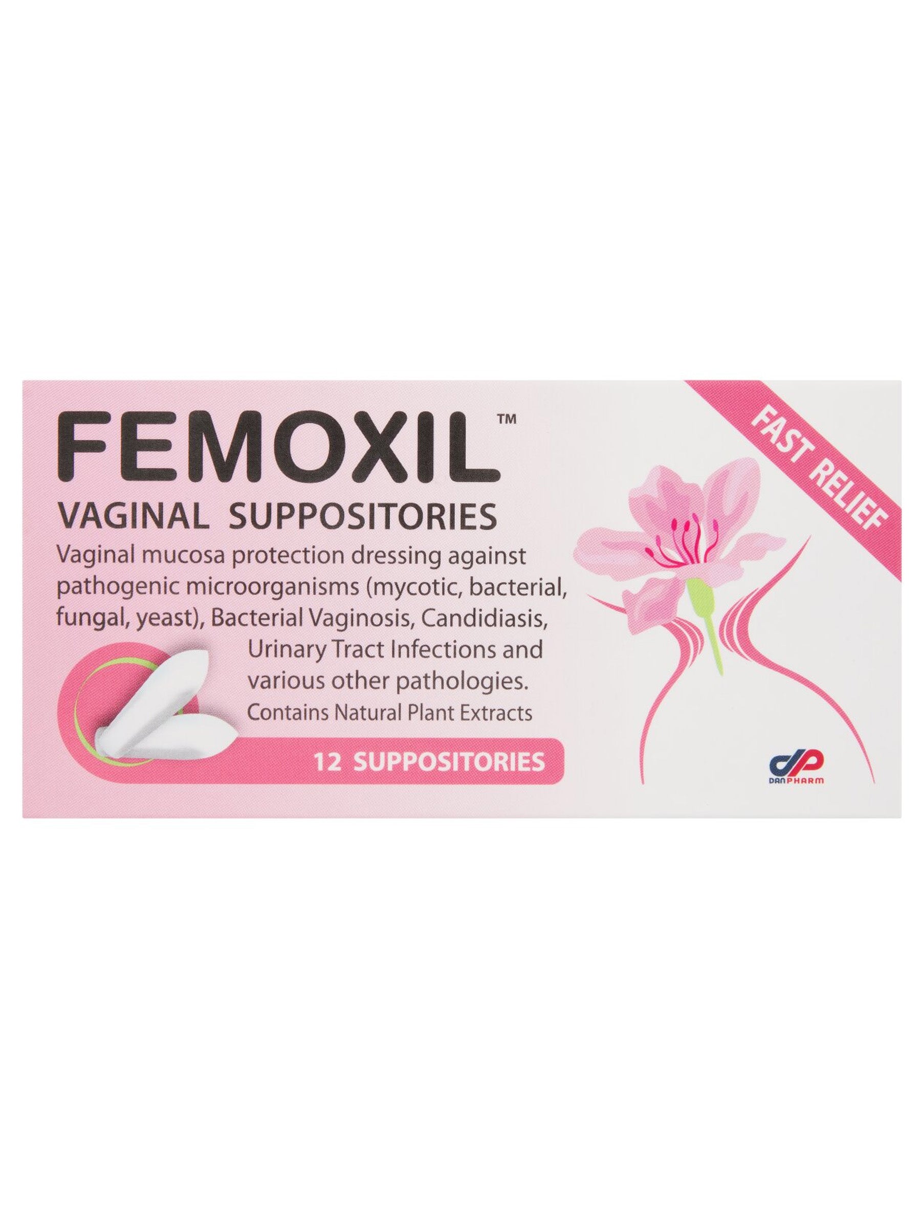 Femoxil Vaginal Suppositories X 12