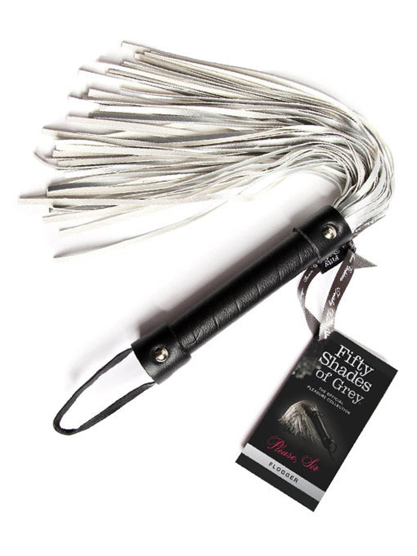 Fifty Shades Please Sir flogger with suede fronds for pleasure and pain