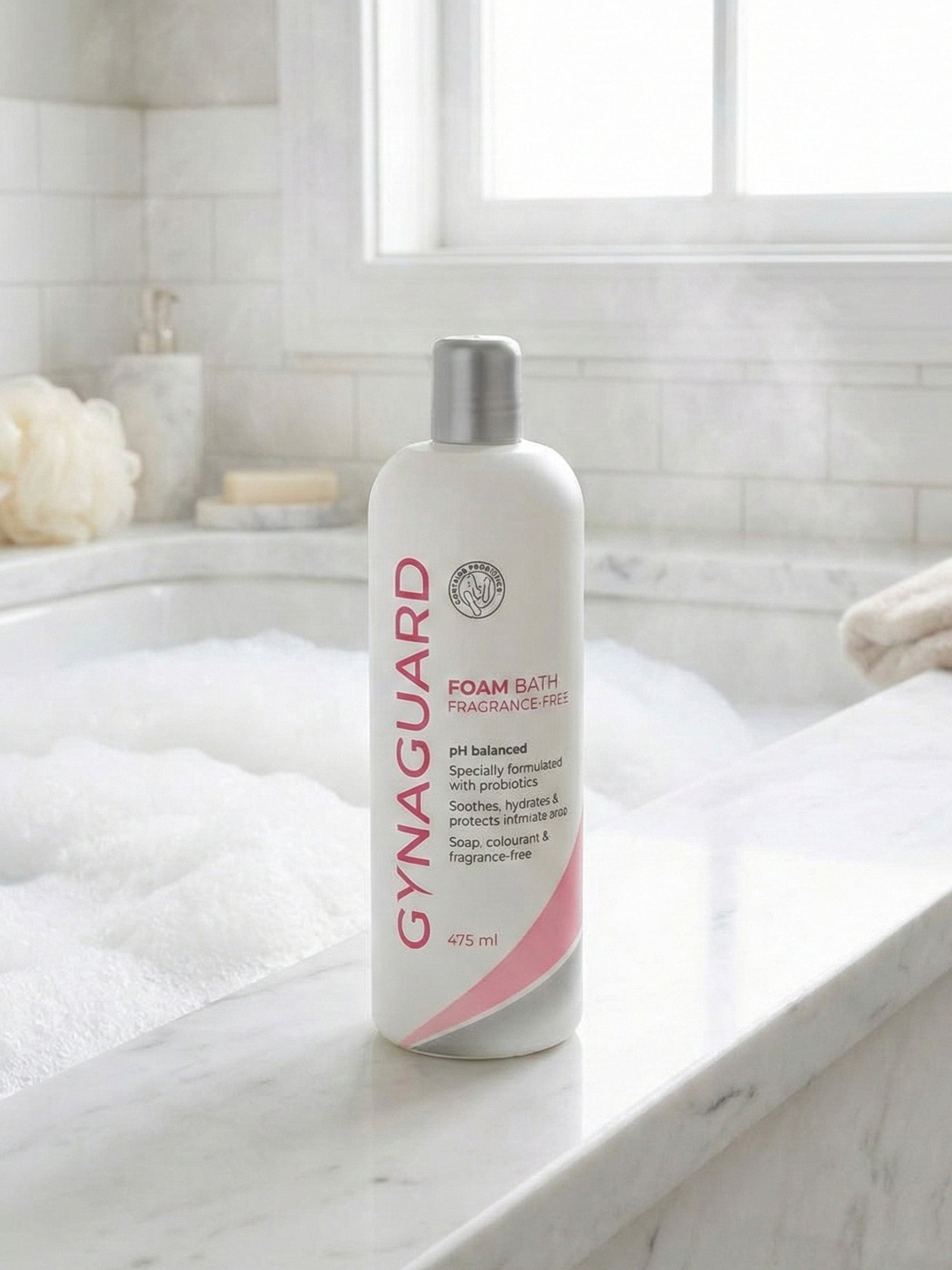 Gynaguard Ph Balanced Foam Bath Fragrance & Colour Free 475ml
