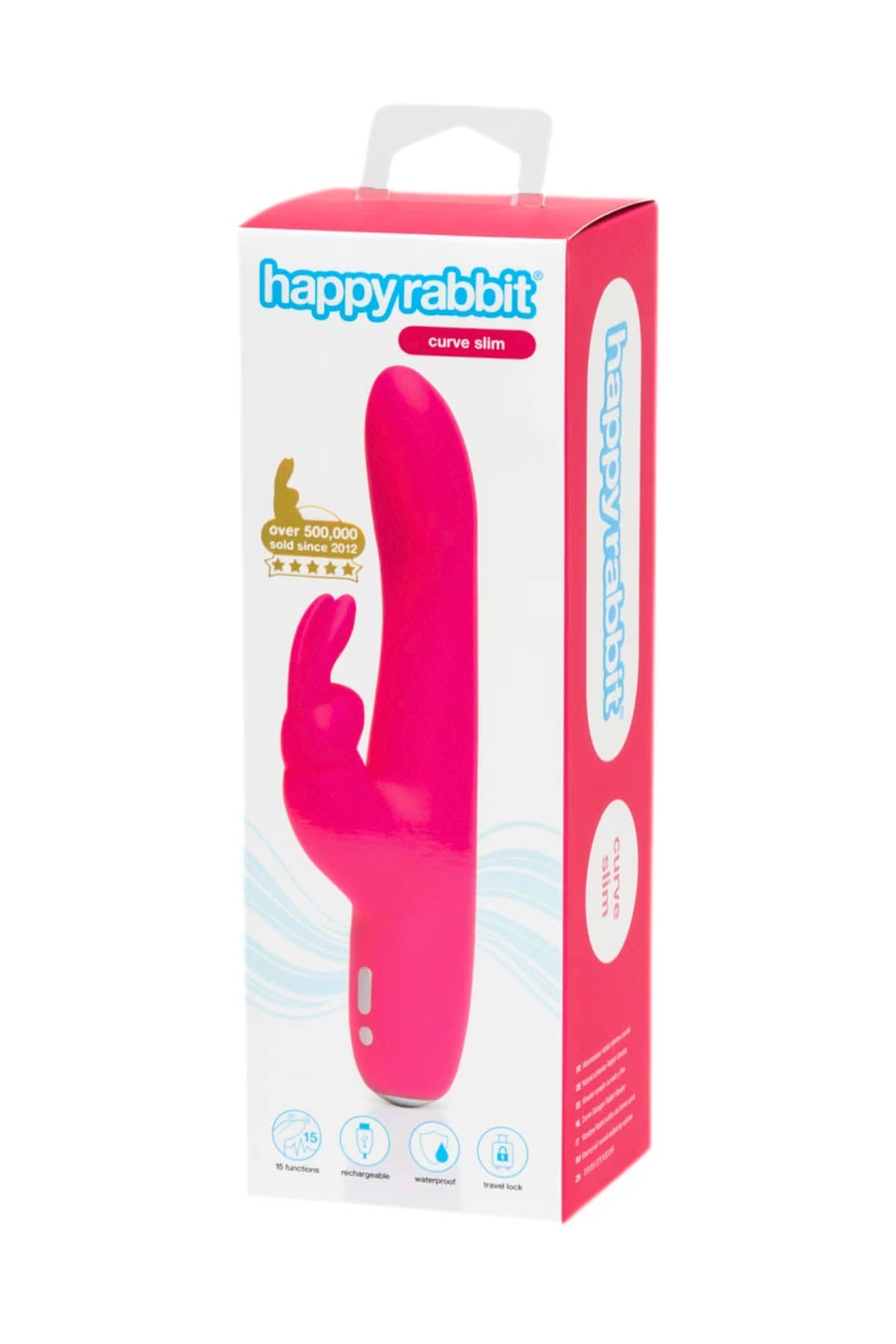 Happy Rabbit Slimline Curve Vibrator - Pink
