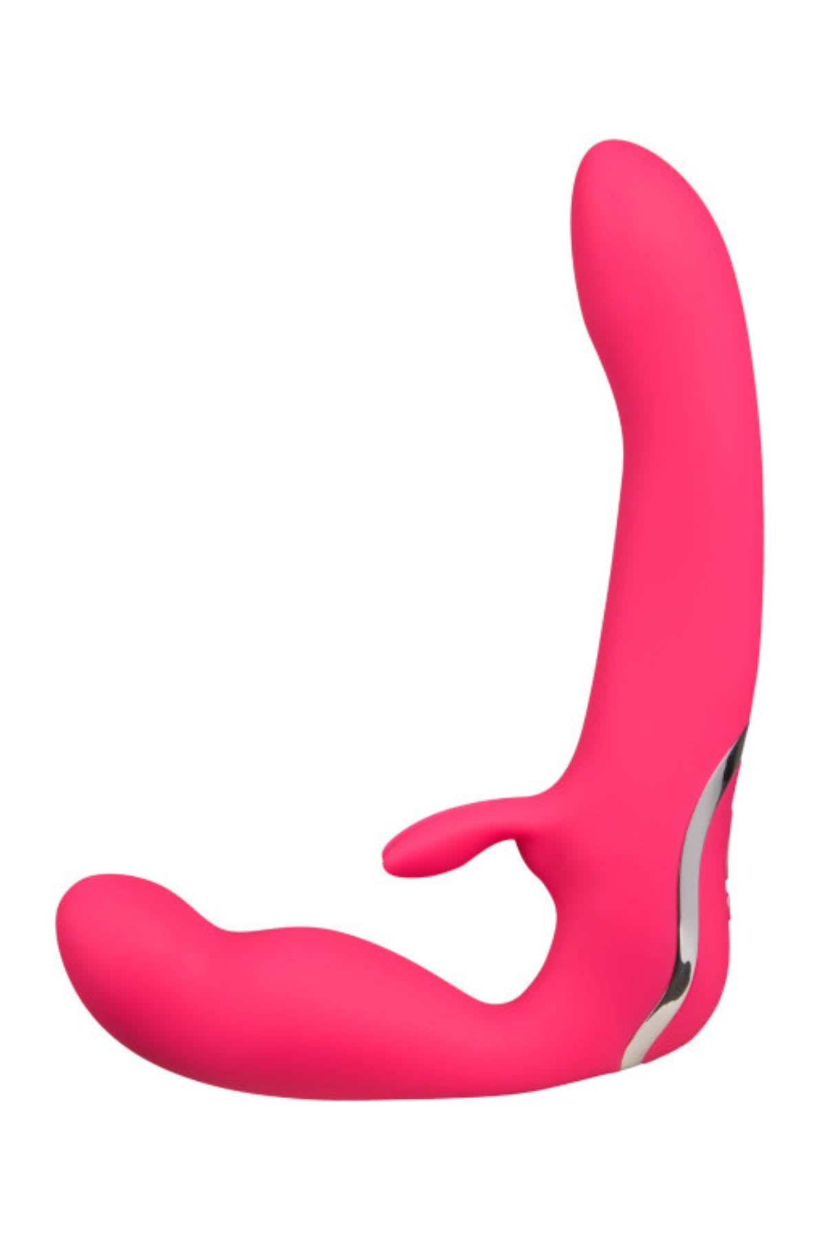 Happy Rabbit Vibrating Strapless Strap On - Pink