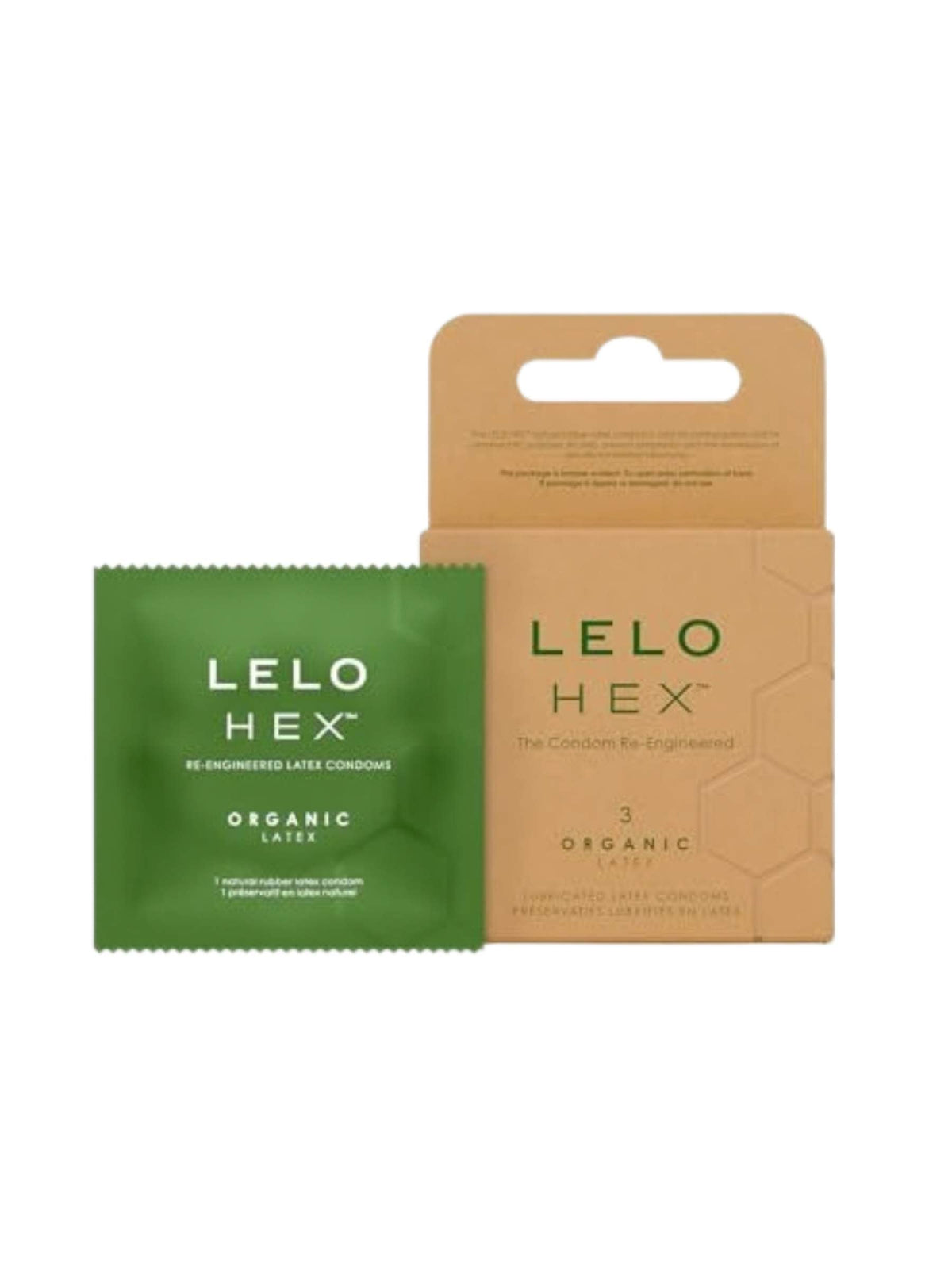 Lelo Hex Organic Condoms - 3 Pack