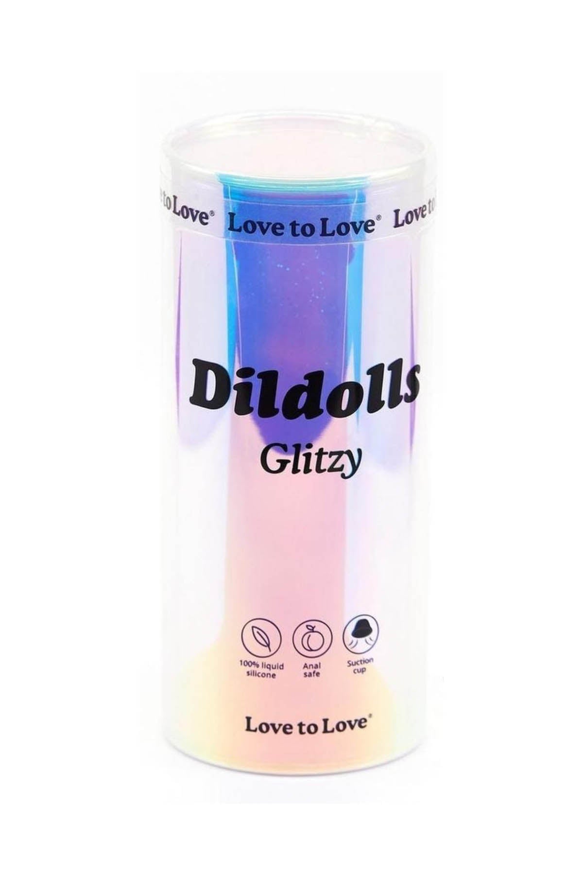 Love To Love Glitzy Suction Dildo