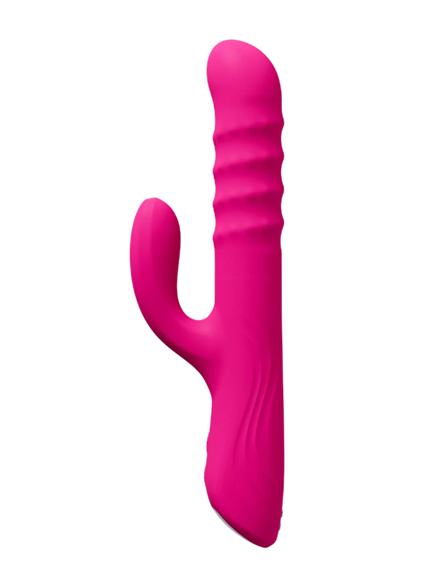 Lovense Velvo App-Controlled G-Spot & Clitoral Rabbit Vibrator - Bright Pink