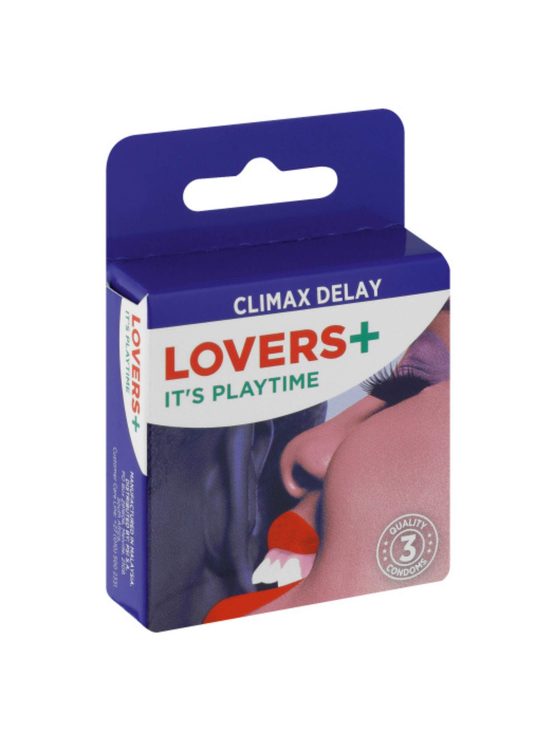 Lovers Plus Male Condoms Climax Delay - 3 Pack