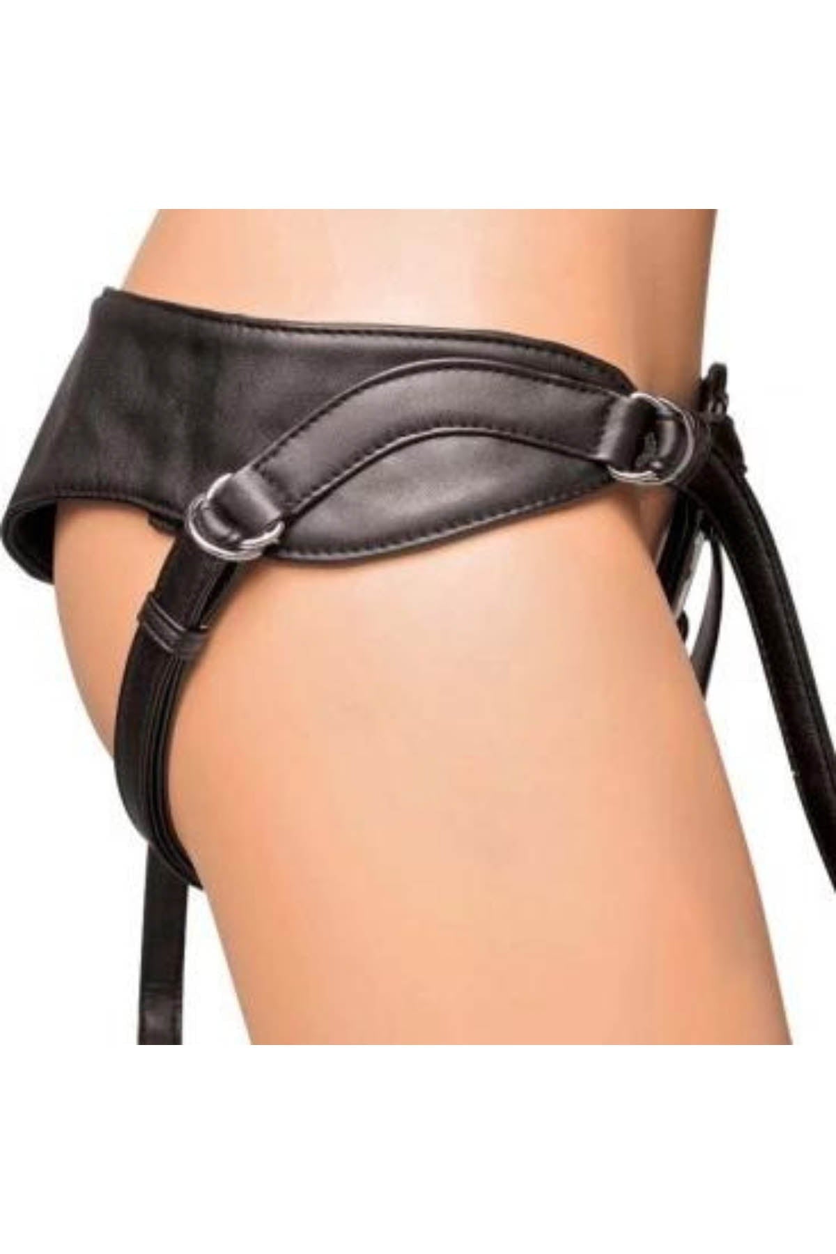 Lux Fetish Patent Leather Strap-On Harness