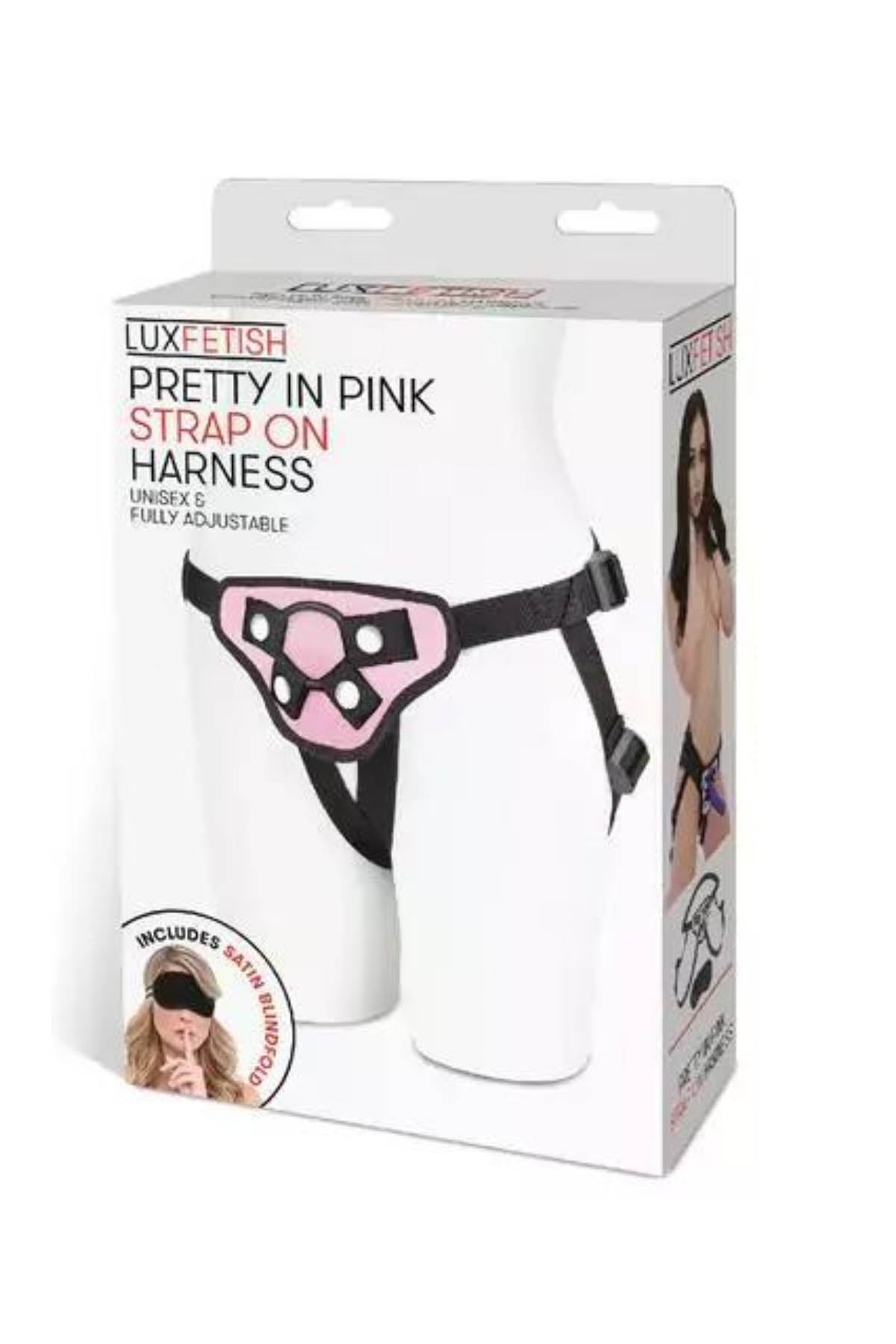 Lux Fetish Pretty In Strap-On Harness - Pink