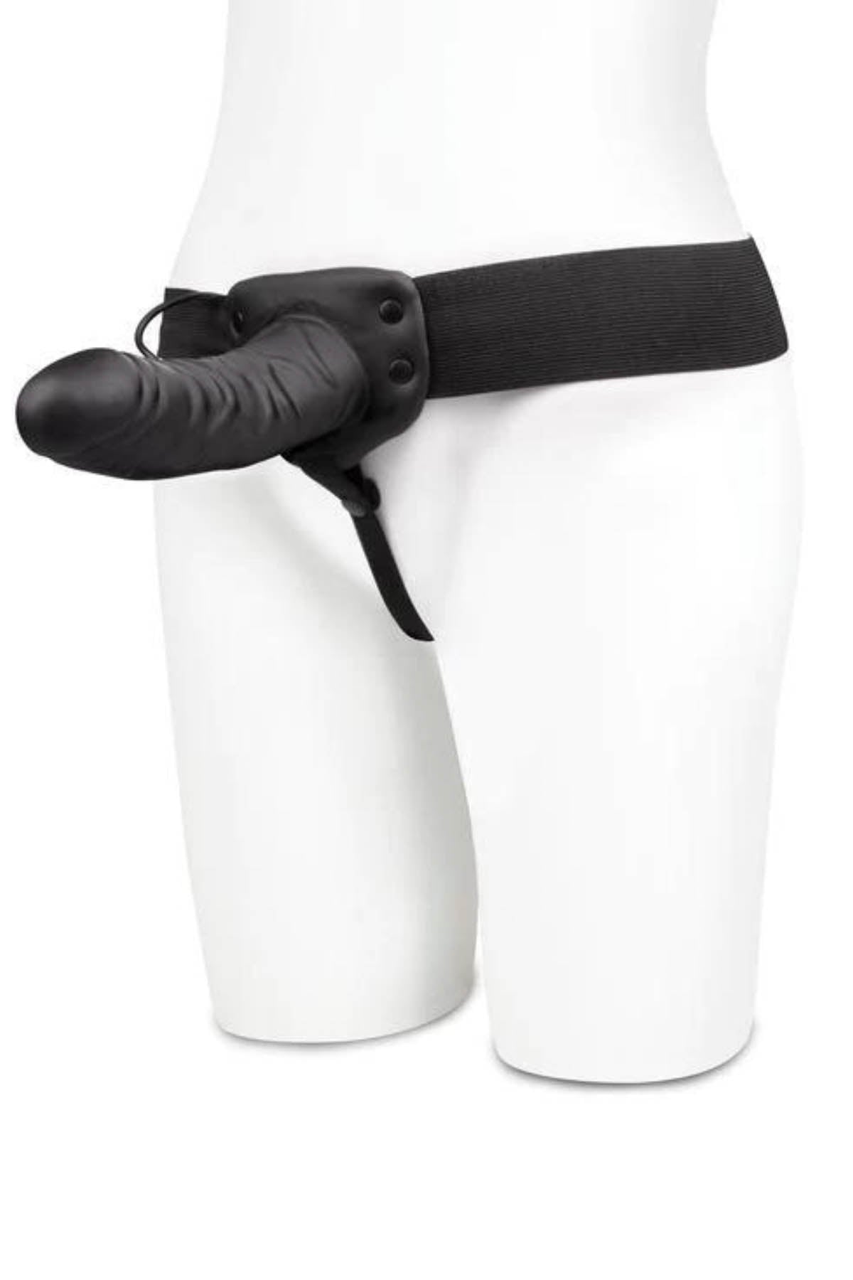 Lux Fetish Unisex Vibrating Hollow Strap-On