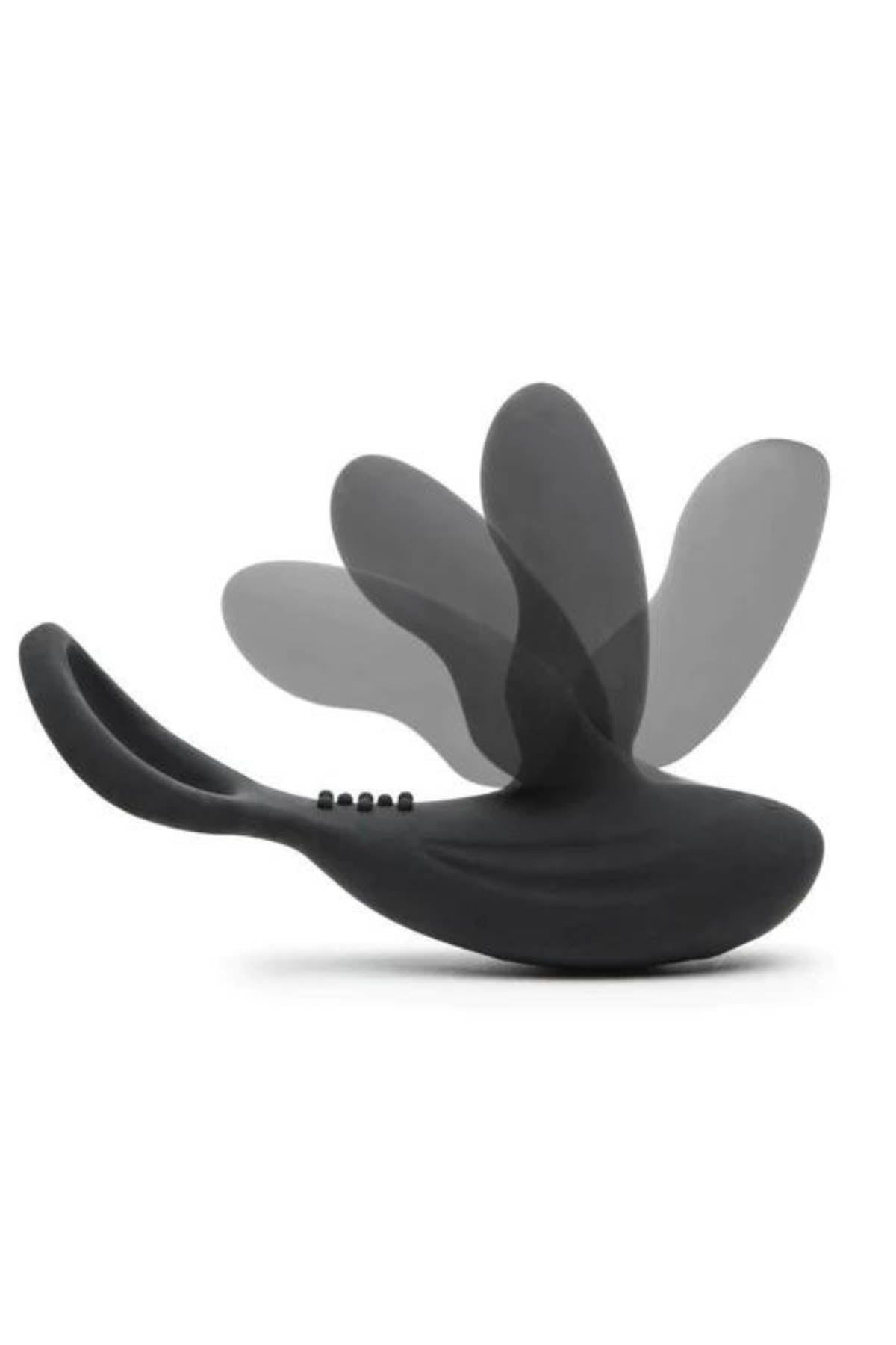 Malesation Love Rider vibrating butt plug with built in penis ring and texture