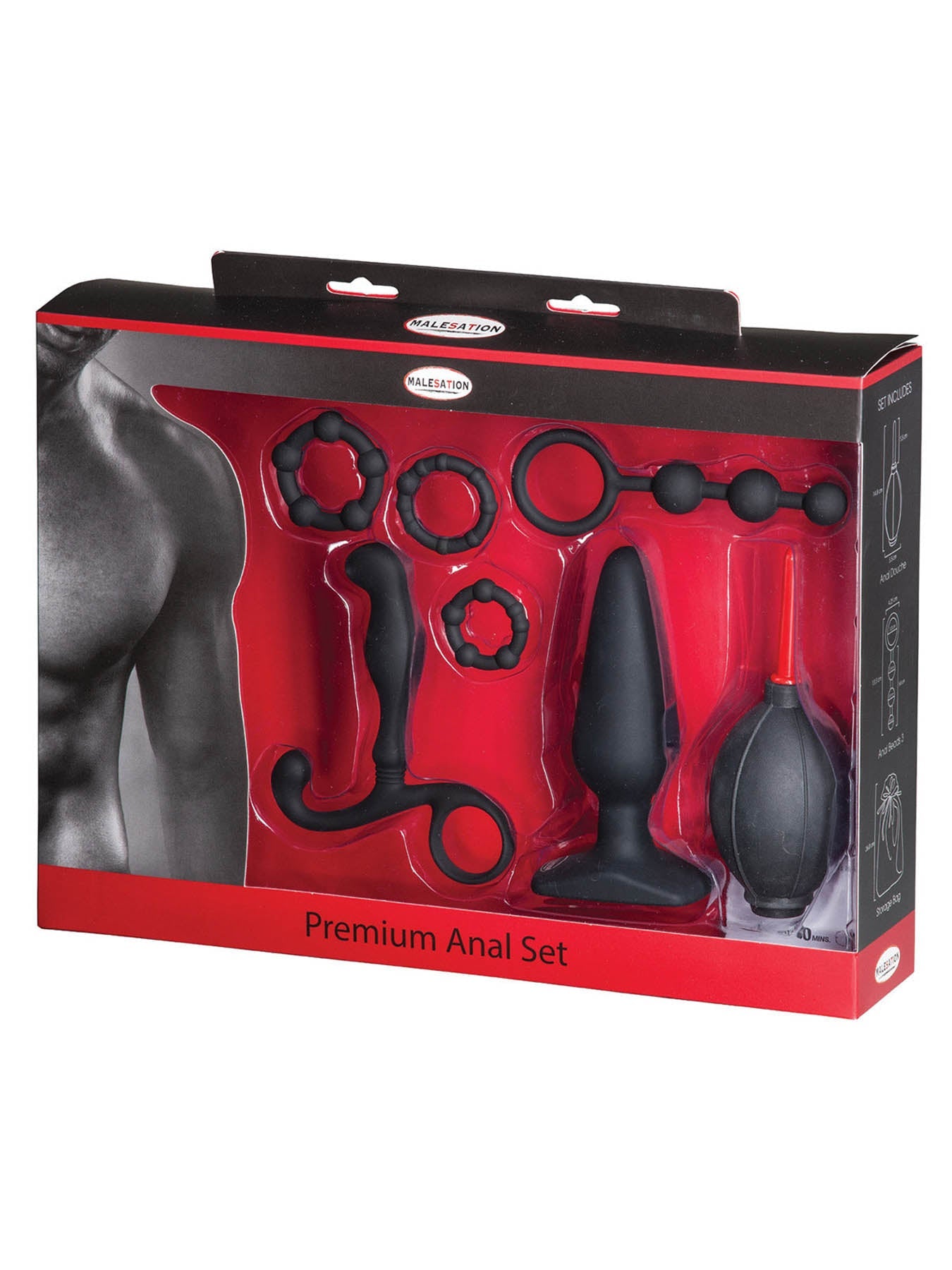 Malesation Premium Anal Ultimate Kit with multiple toys for exploring anal play