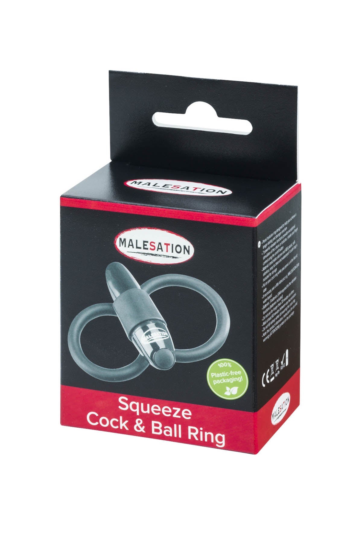 Malesation Squeeze vibrating double cock ring for harder fuller erections