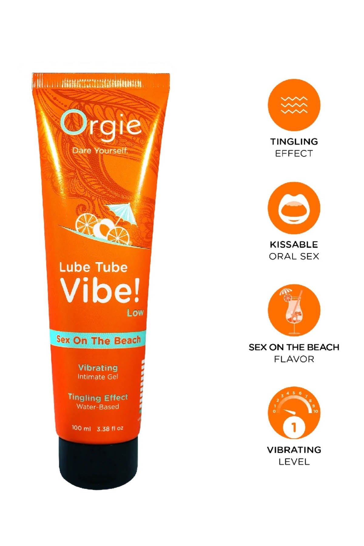 Orgie Lube Tube Vibe! - Low - Sex On The Beach 100 ml