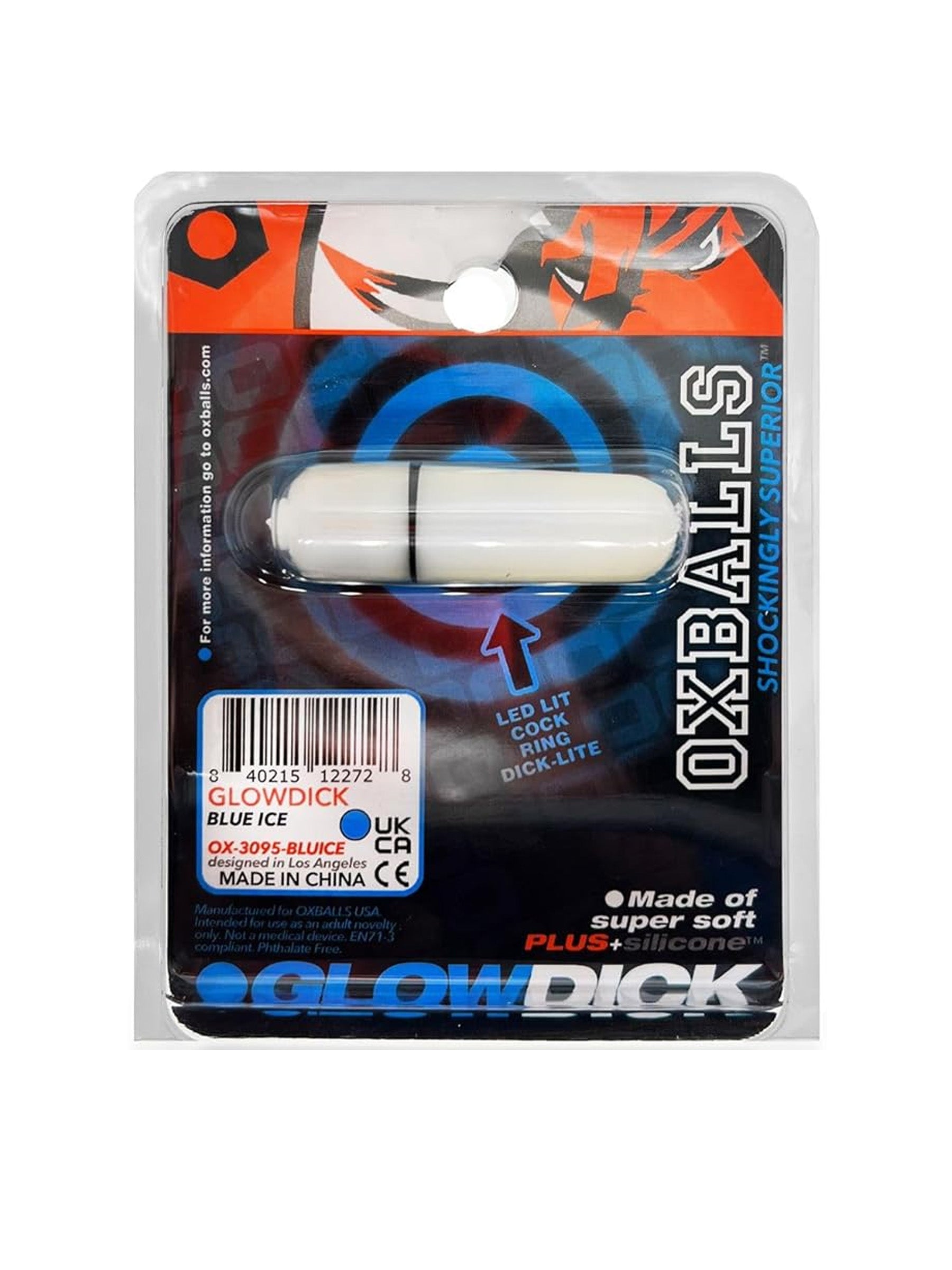 Oxballs Glowdick Cock Ring - Ice
