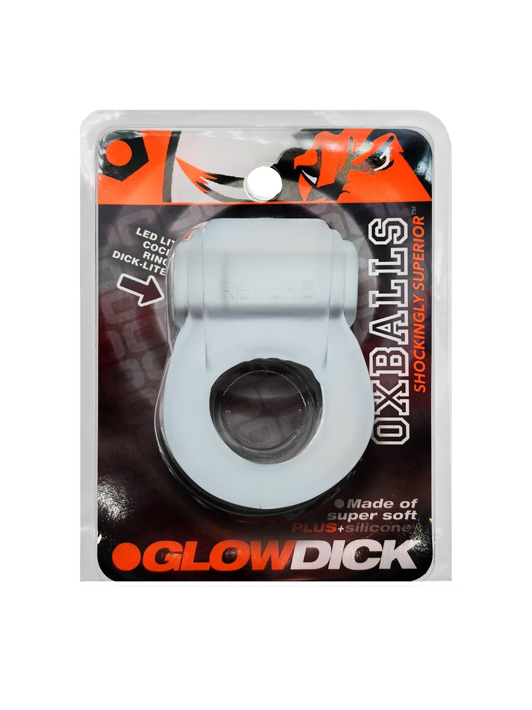 Oxballs Glowdick Cock Ring - Ice