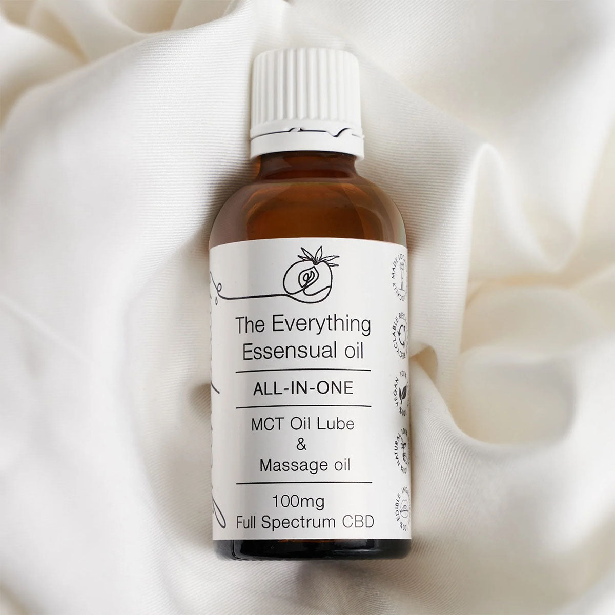 Bottle of personal lubricant for sensitive skin