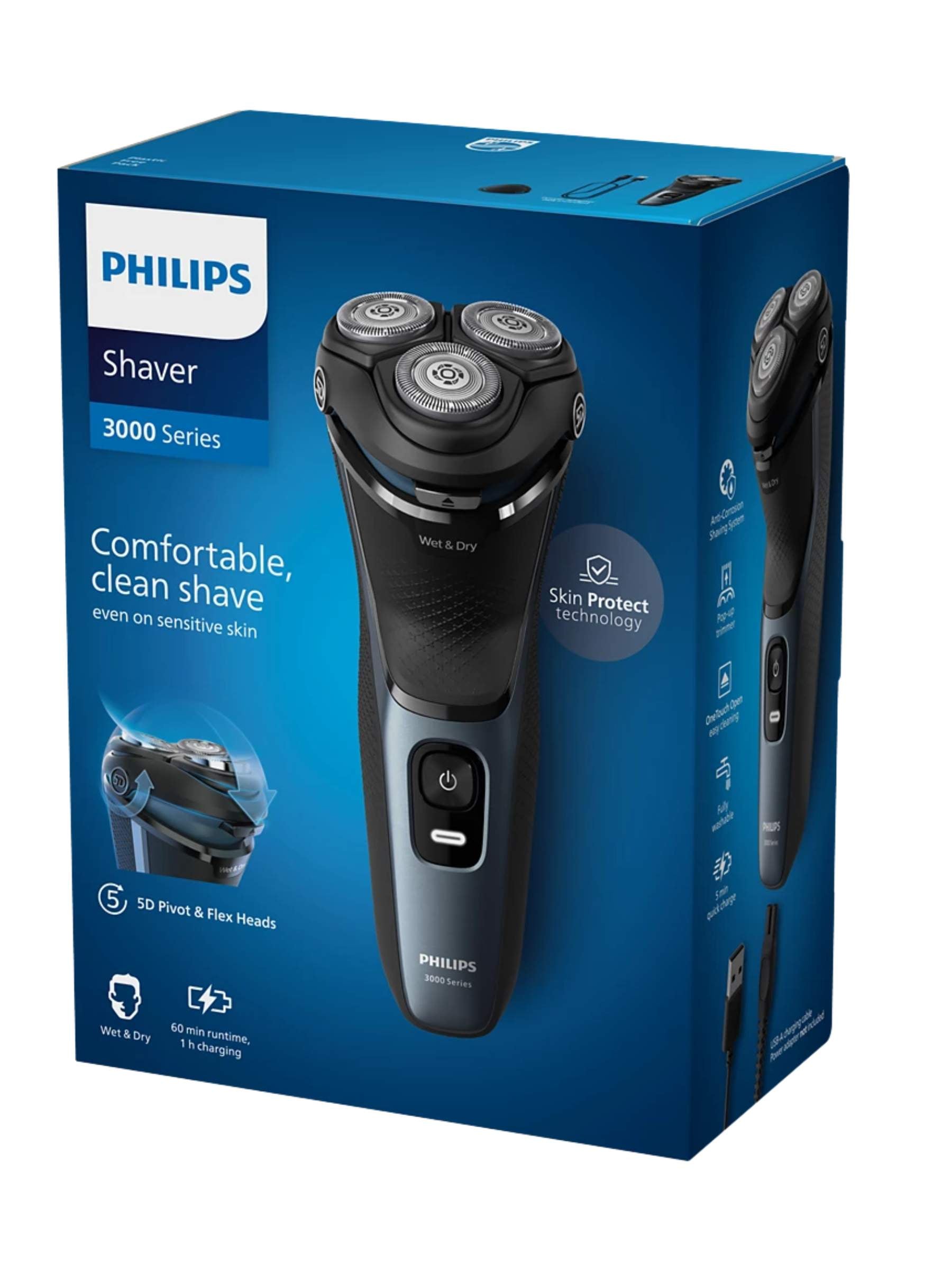 Philips 3000 Series Wet and Dry Electric Shaver - S3144/00