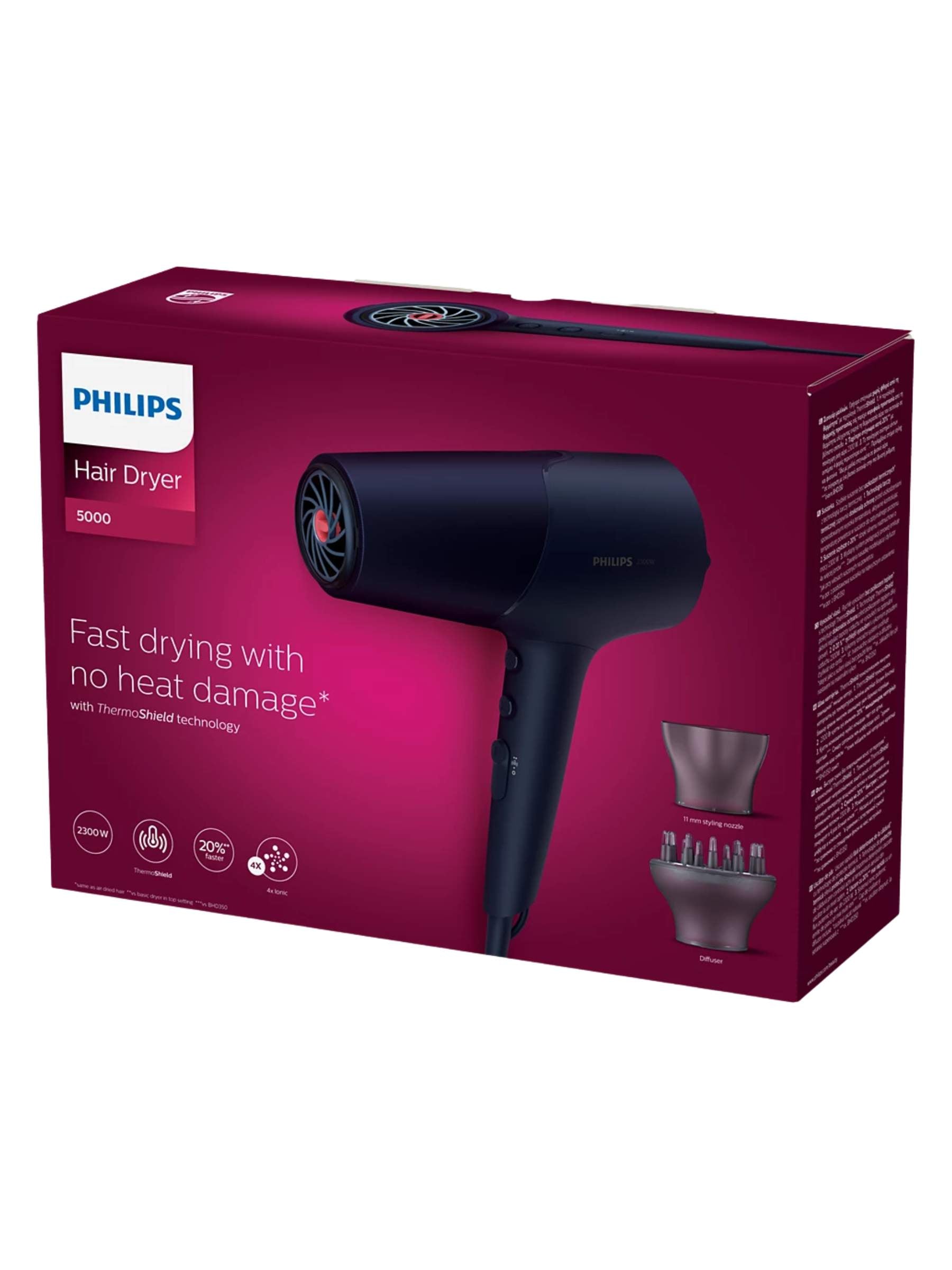Philips 5000 Series Hair Dryer 2300W Navy - BHD510/00