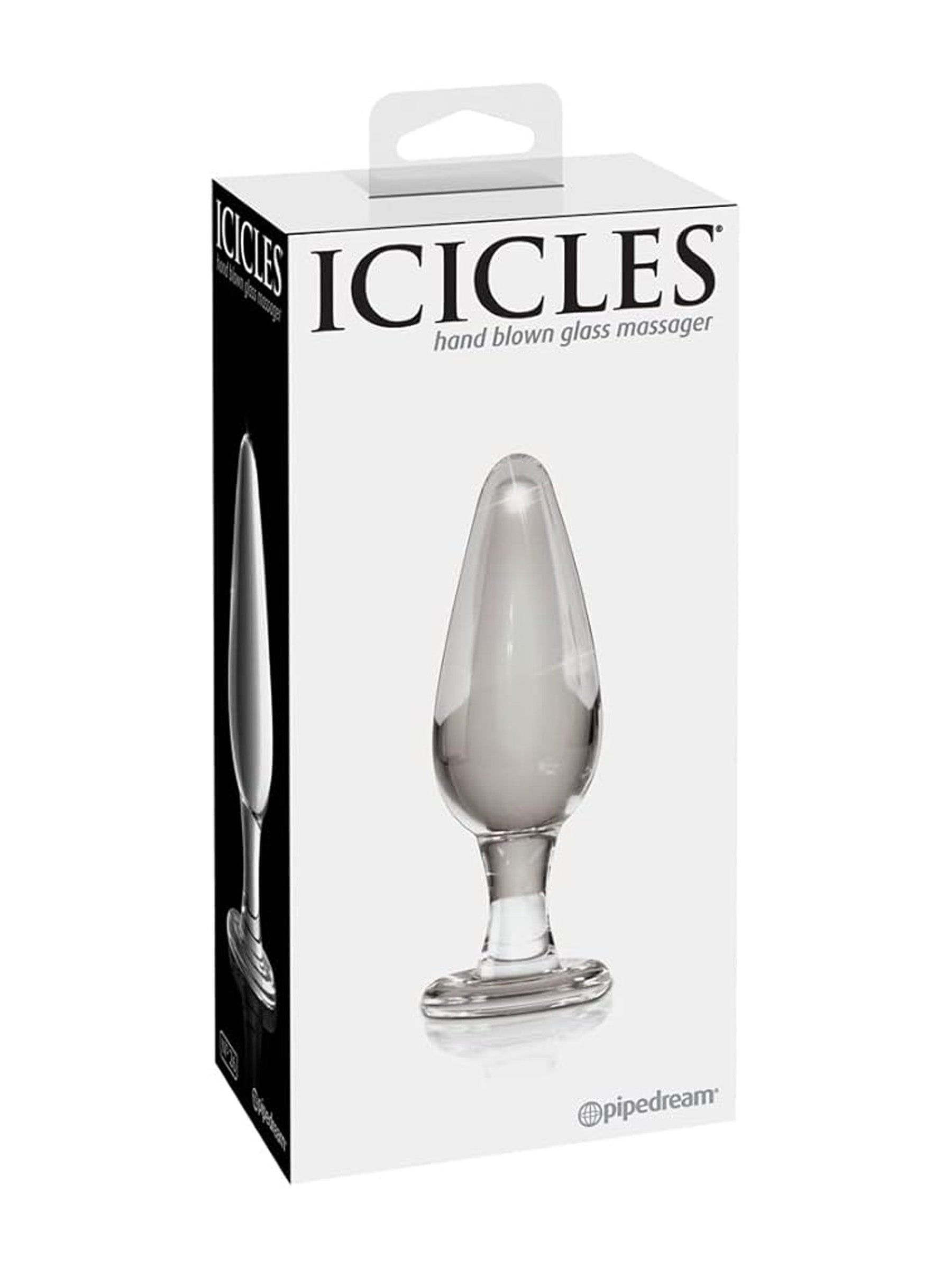 Pipedream Icicles Glass Anal Plug No. 26 - Clear