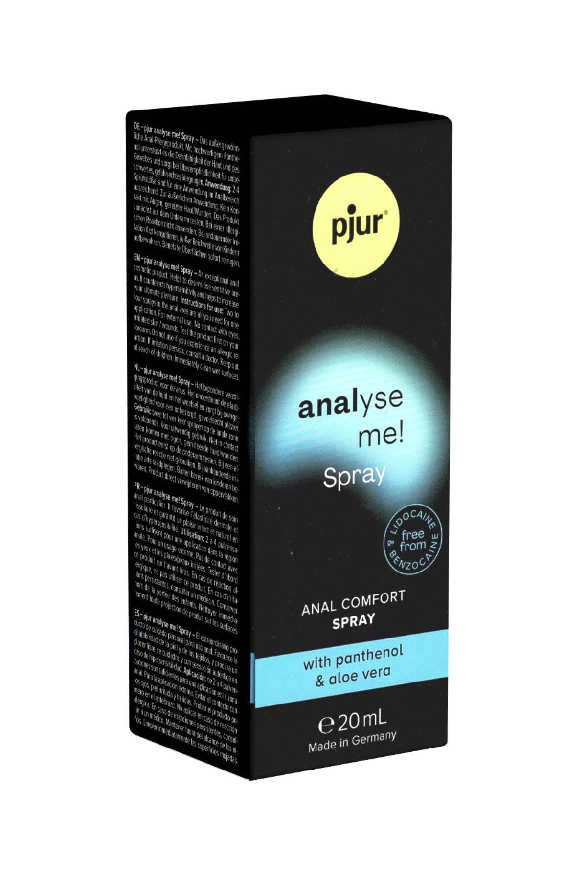 Pjur Analyse Me 20 ml anal desensitising spray for relaxed anal sex