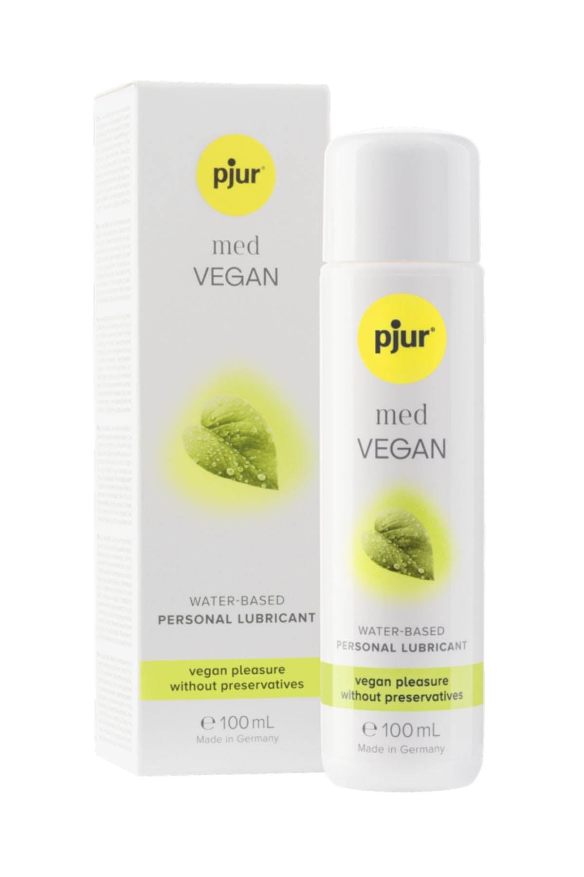 Pjur Med Vegan Glide water based lubricant vegan and not tested on animals