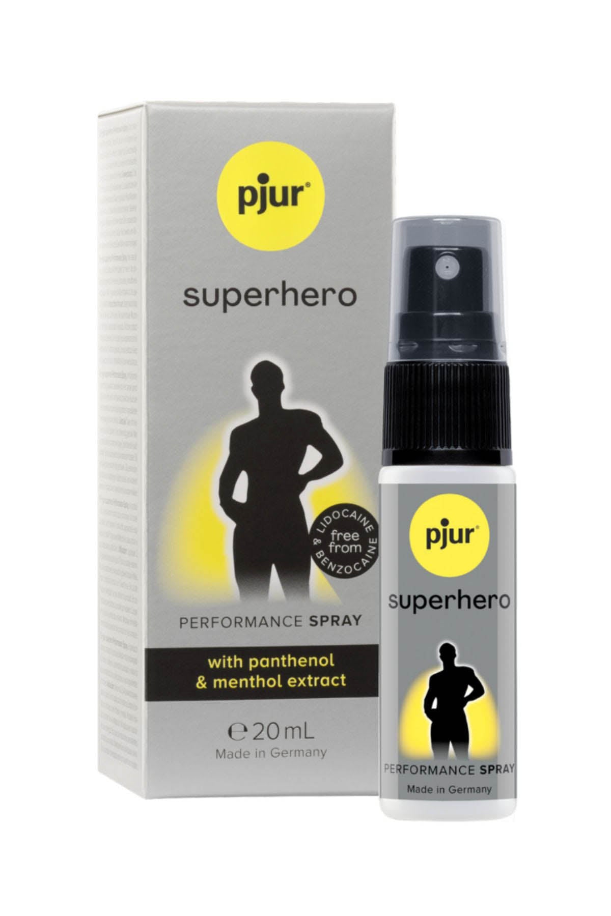 Pjur Superhero male performance delay spray 20 ml for longer lasting sex