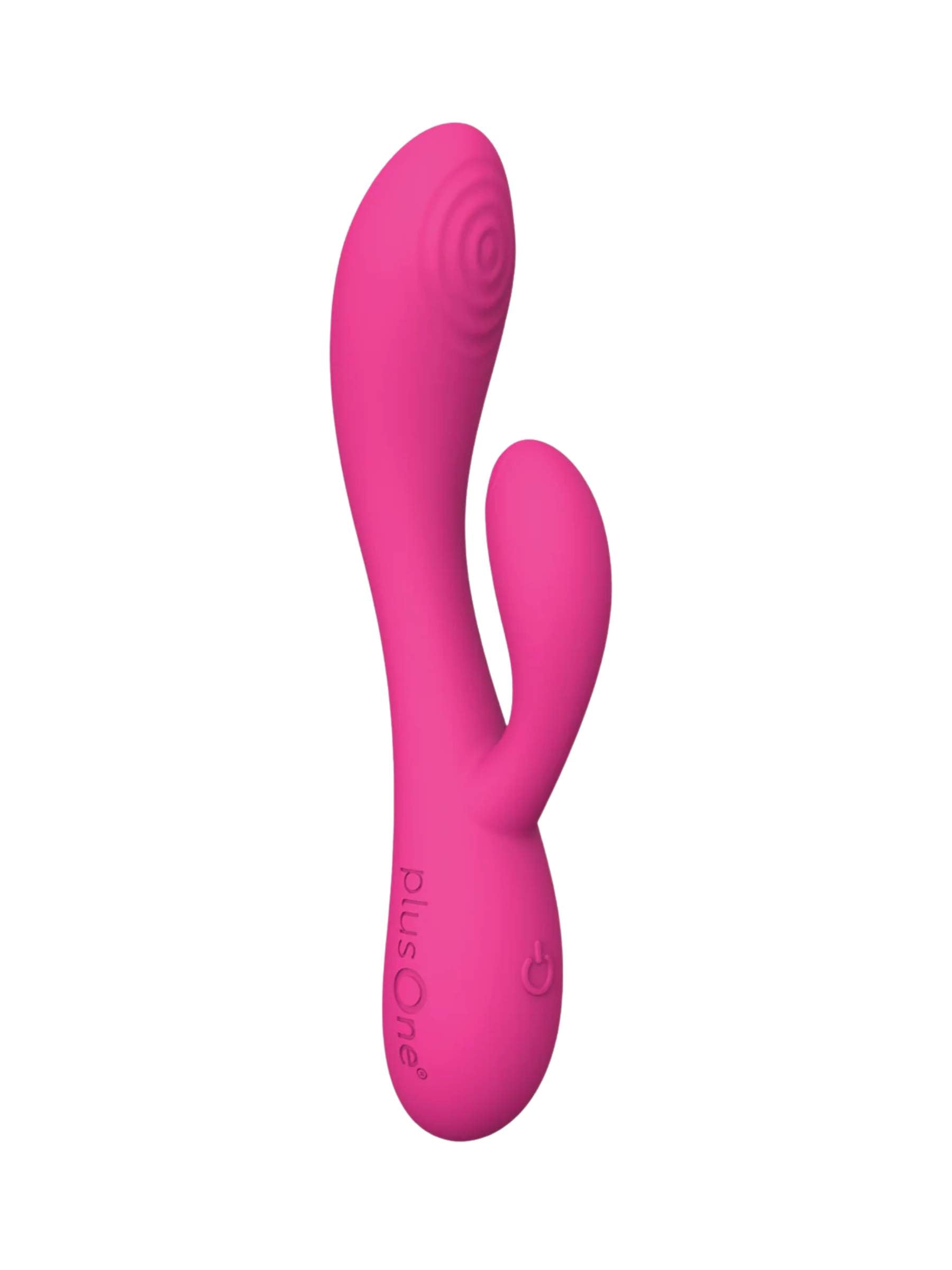 Plus One - Dual Vibrating Massager - Pink Rabbit Vibrator