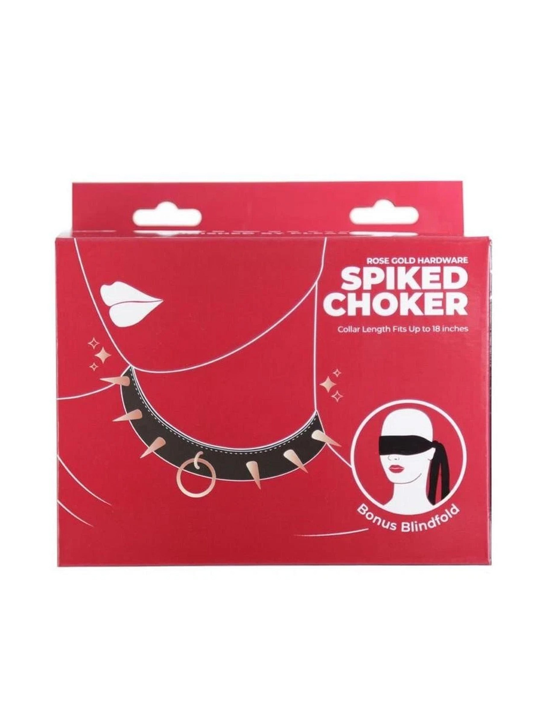 Punishment Spiked Choker - Rose Gold