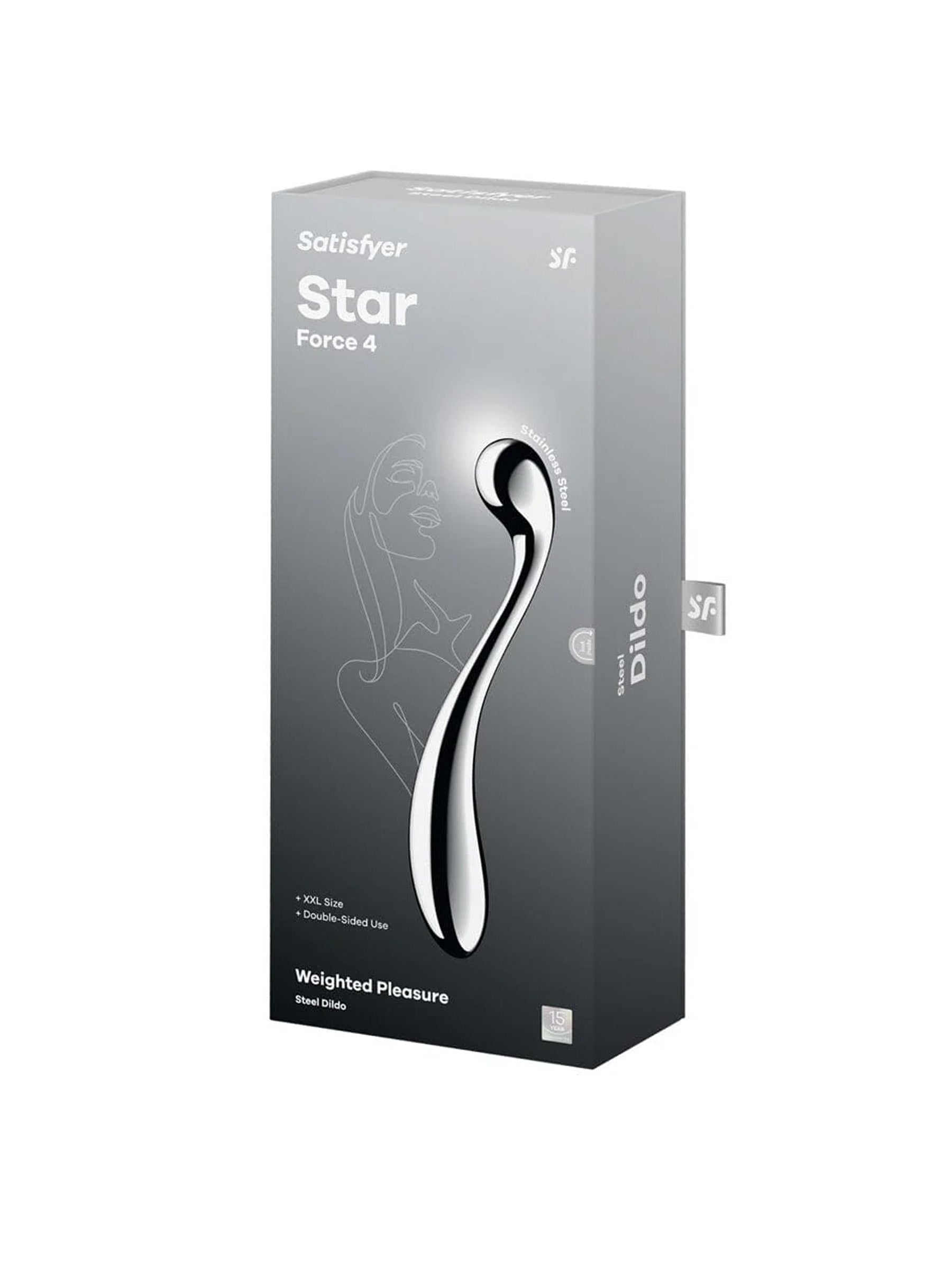 Satisfyer Star Force 4 Stainless Steel Dildo Weighted Curved Shape