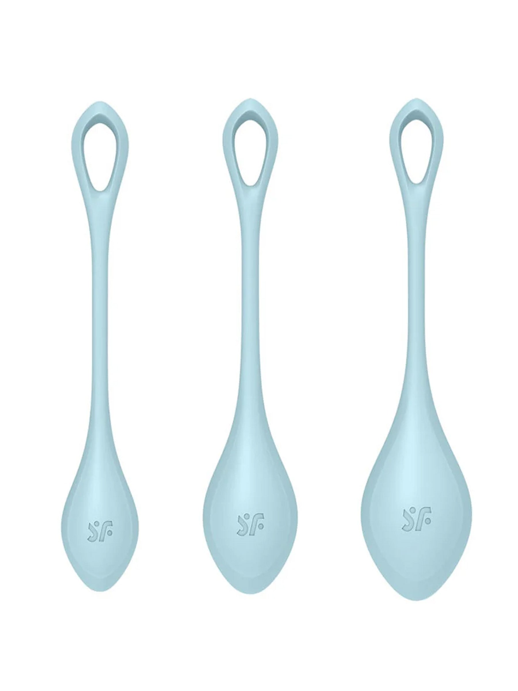 Satisfyer Yoni Power 2 - Kegel Exercise Balls - Light Blue