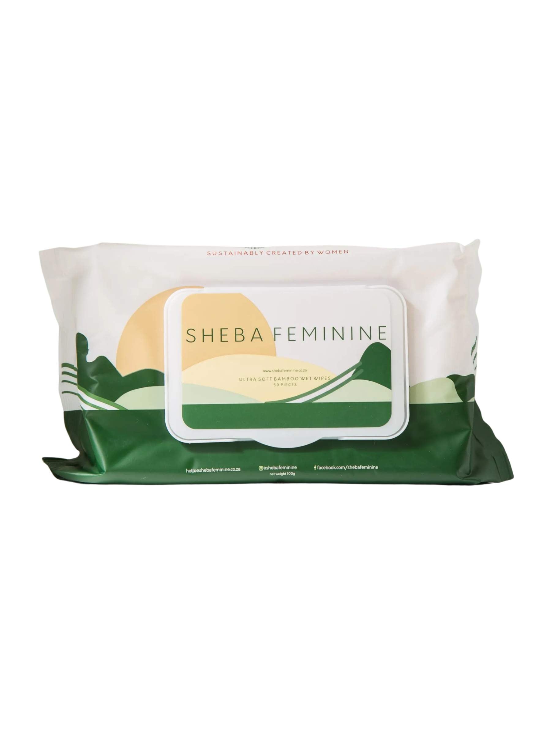 Sheba Feminine Intimate Bamboo Wipes 50