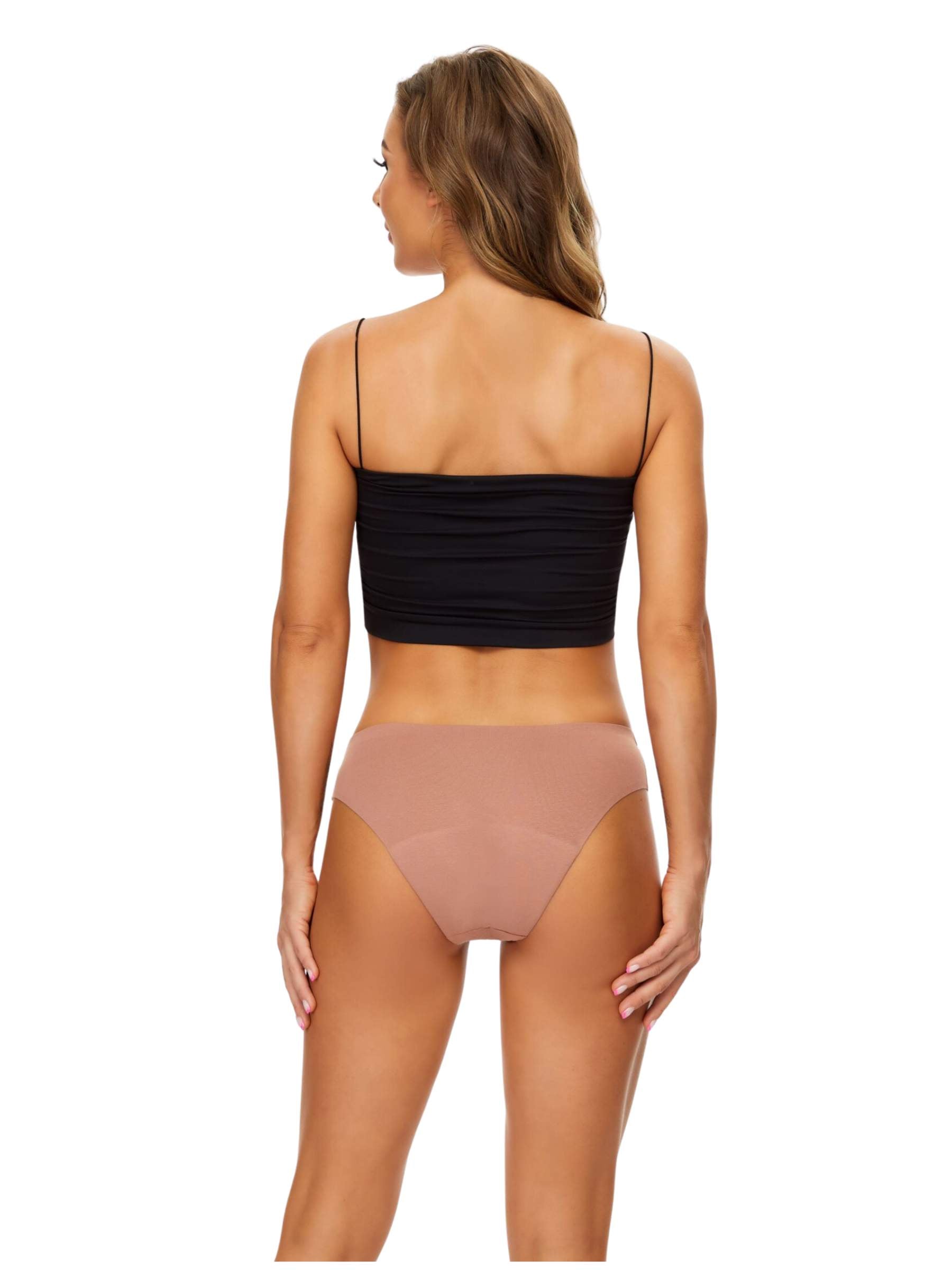 Sheba Period Underwear - Seamless Bikini - Coffee